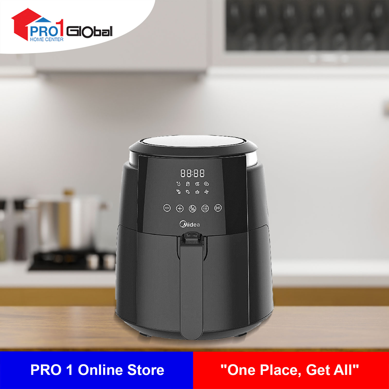 Midea Air Fryer MFCN-35B (3.5Lit,1500W)