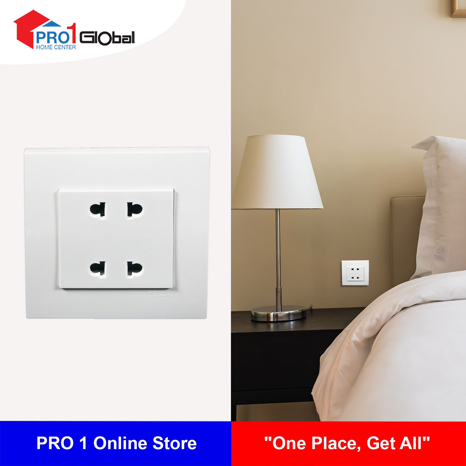 Schneider Vivace 2G 2Pin Socket 10A