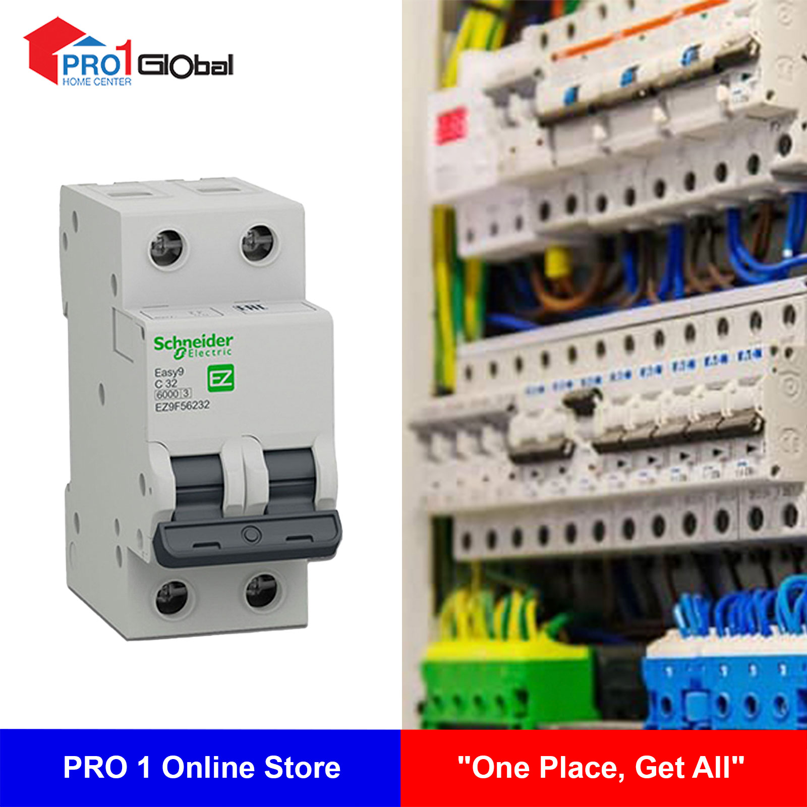 Schneider MCB Breaker EZ9F56232 2Px32A