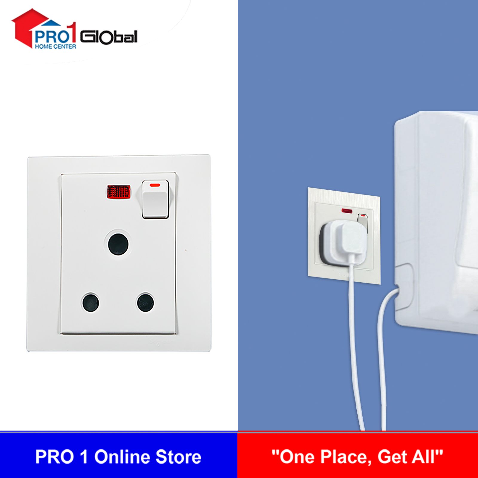 Schneider Vivace 1G 15A Socket with Neon