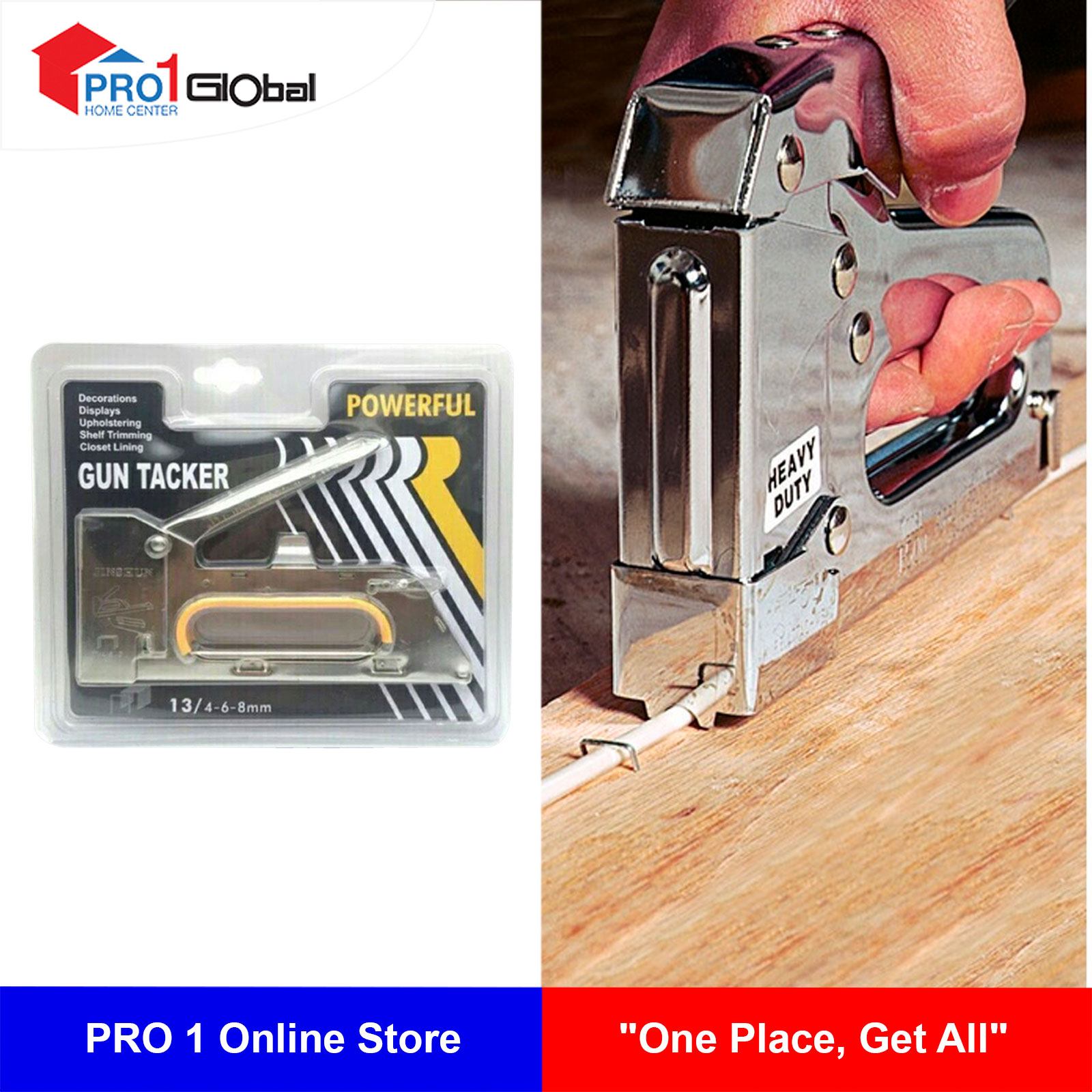 PowerFul Stapler Gun(13/4-6-8mm)