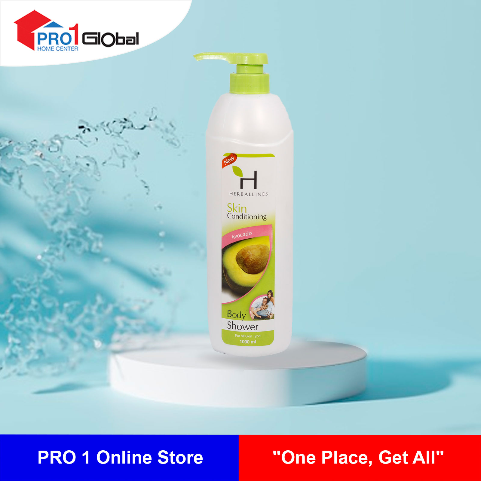 Herballines Body Shower Avocado 1000ml