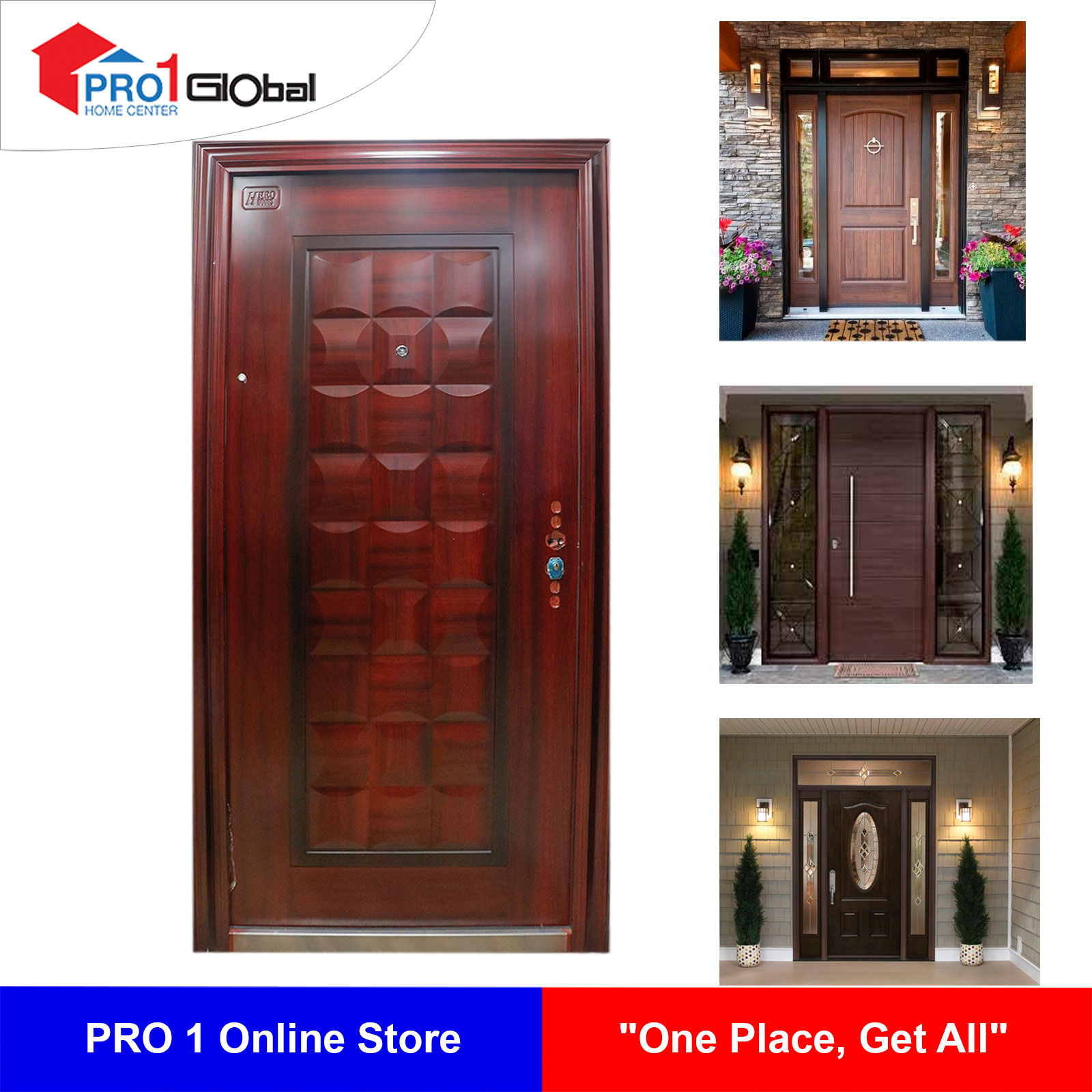 HERO Steel Door H005 (Stand) 2050 × 960 × 50 MM (LHO) 0.5 / 1MM