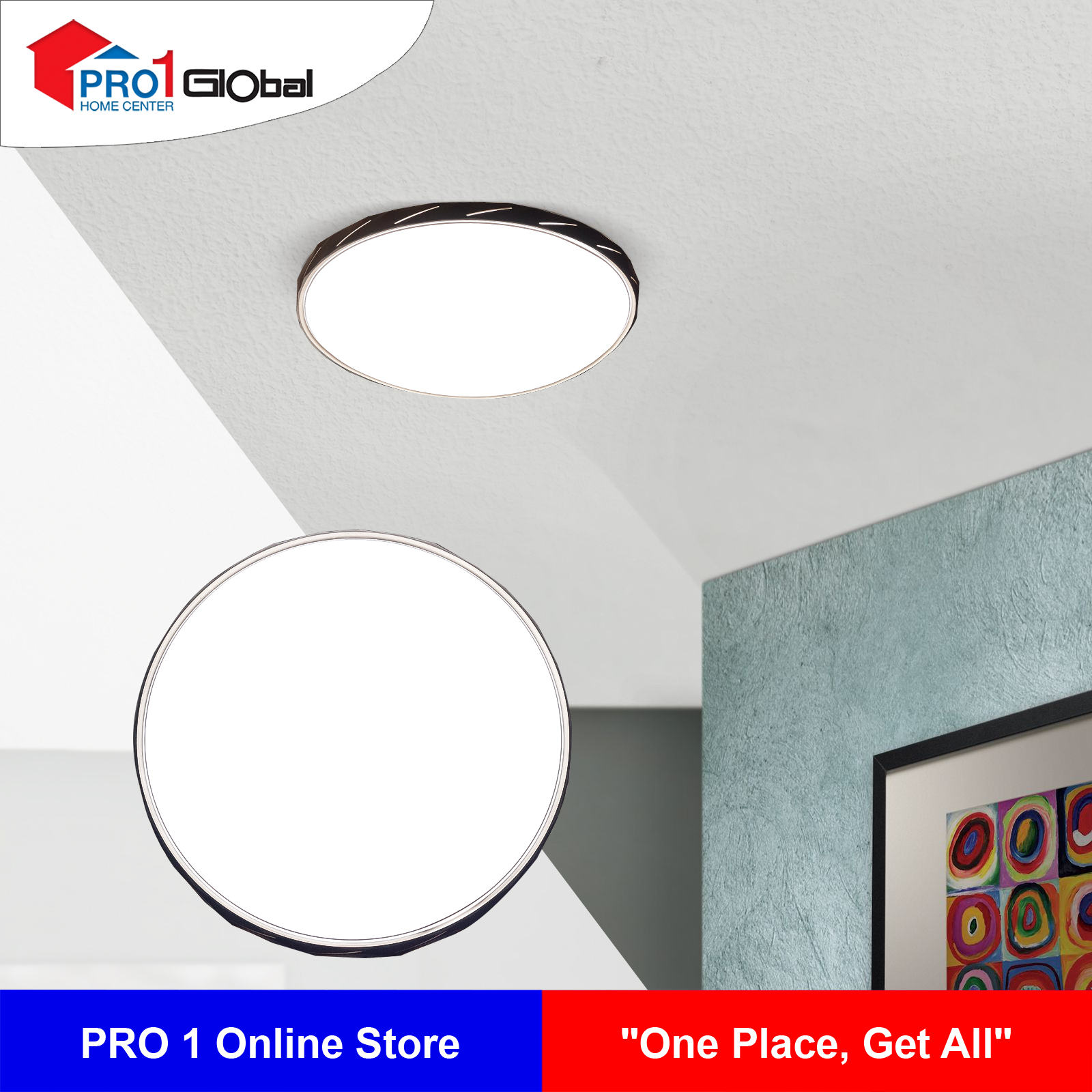 Aglow LED 2Colour Ceiling Lamp QF- 3615