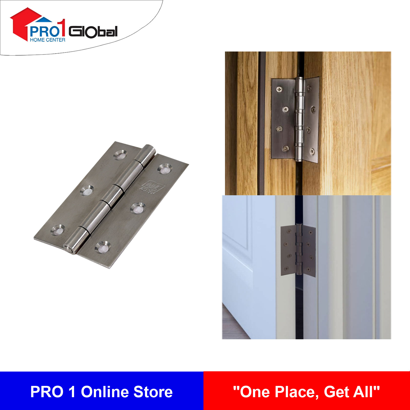 LINK Wor Steel Butt Hings 3in ST 76mm