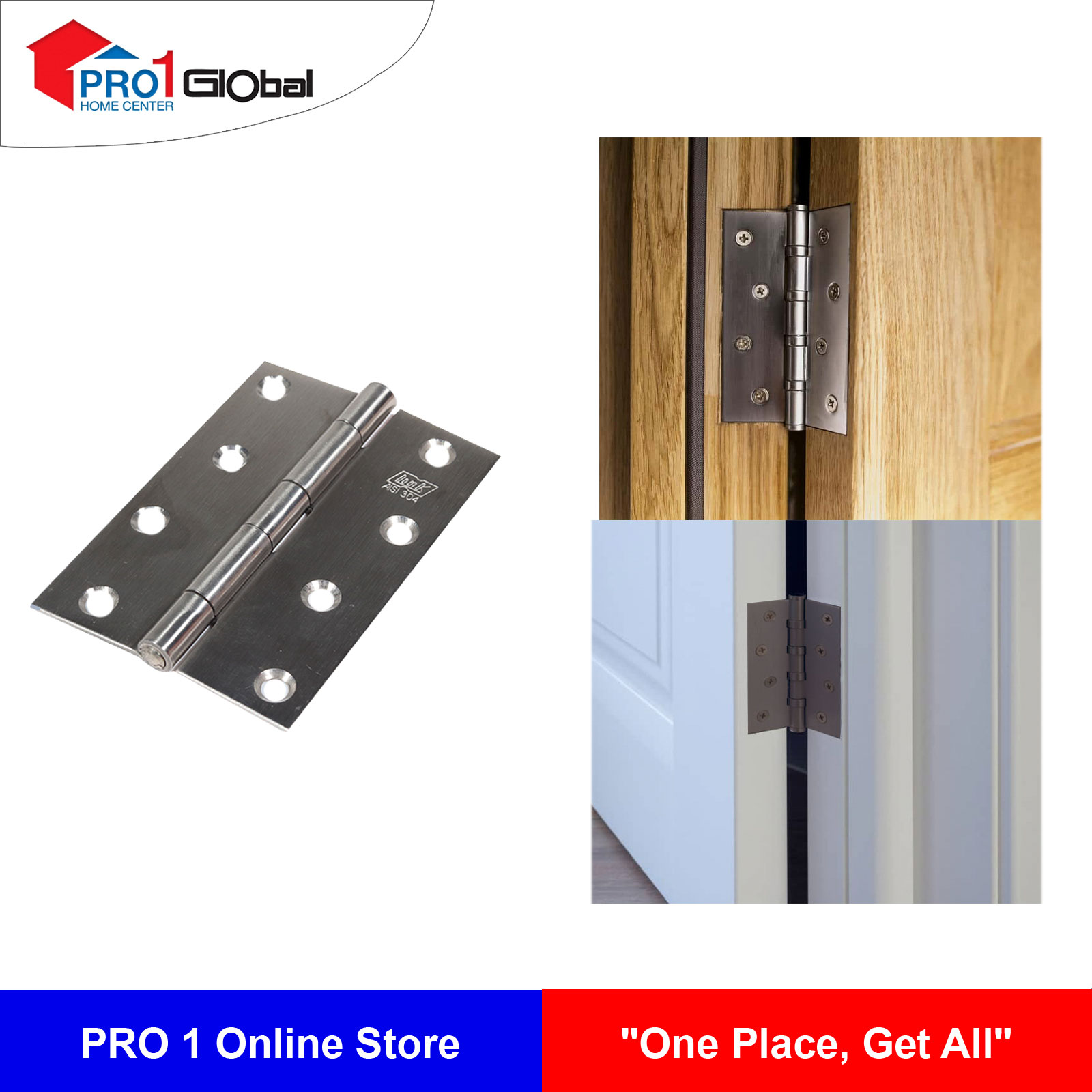 LINK Wor Steel Butt Hings 4in ST 102mm