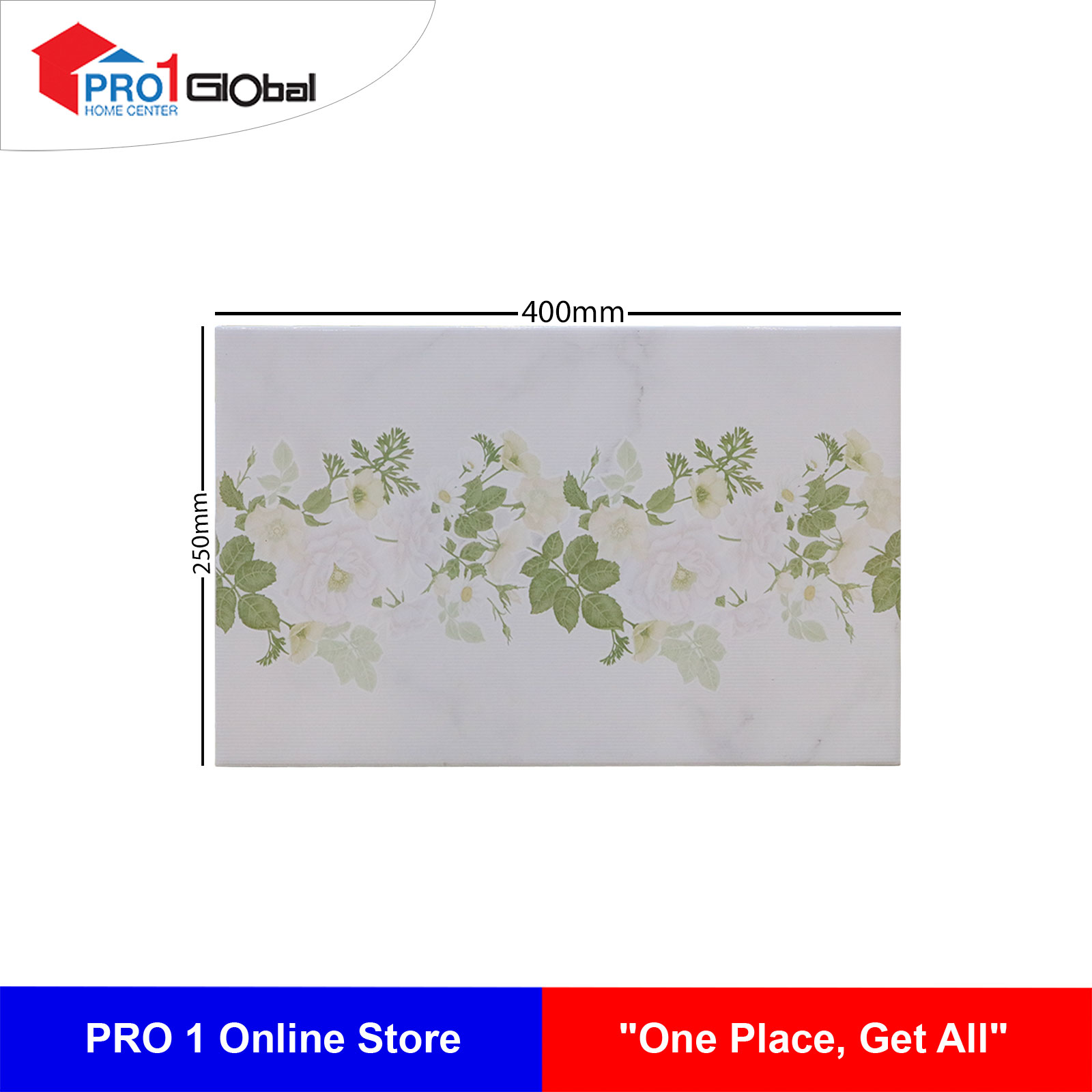 Chaiyo Ceramic Z21RYB38010451A1 Chairoiruk -White (250x400)