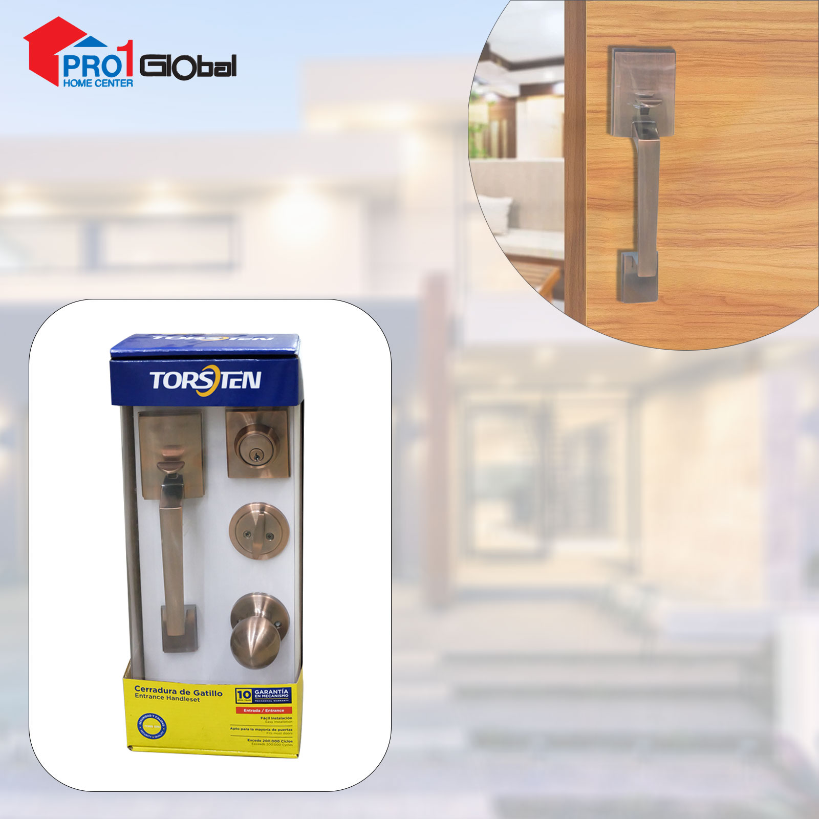 TORSTEN Entrance Handle Set 2001/H1D1 AC