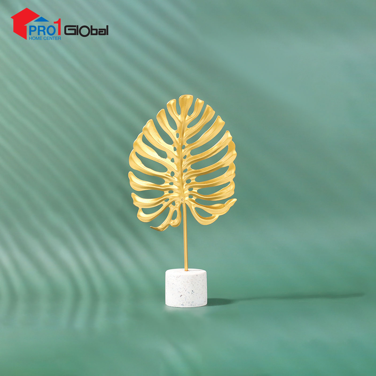 GAVI  Decorative Iron Marble Vase  ZS-33101 (4.5x10x19)cm (Gold)