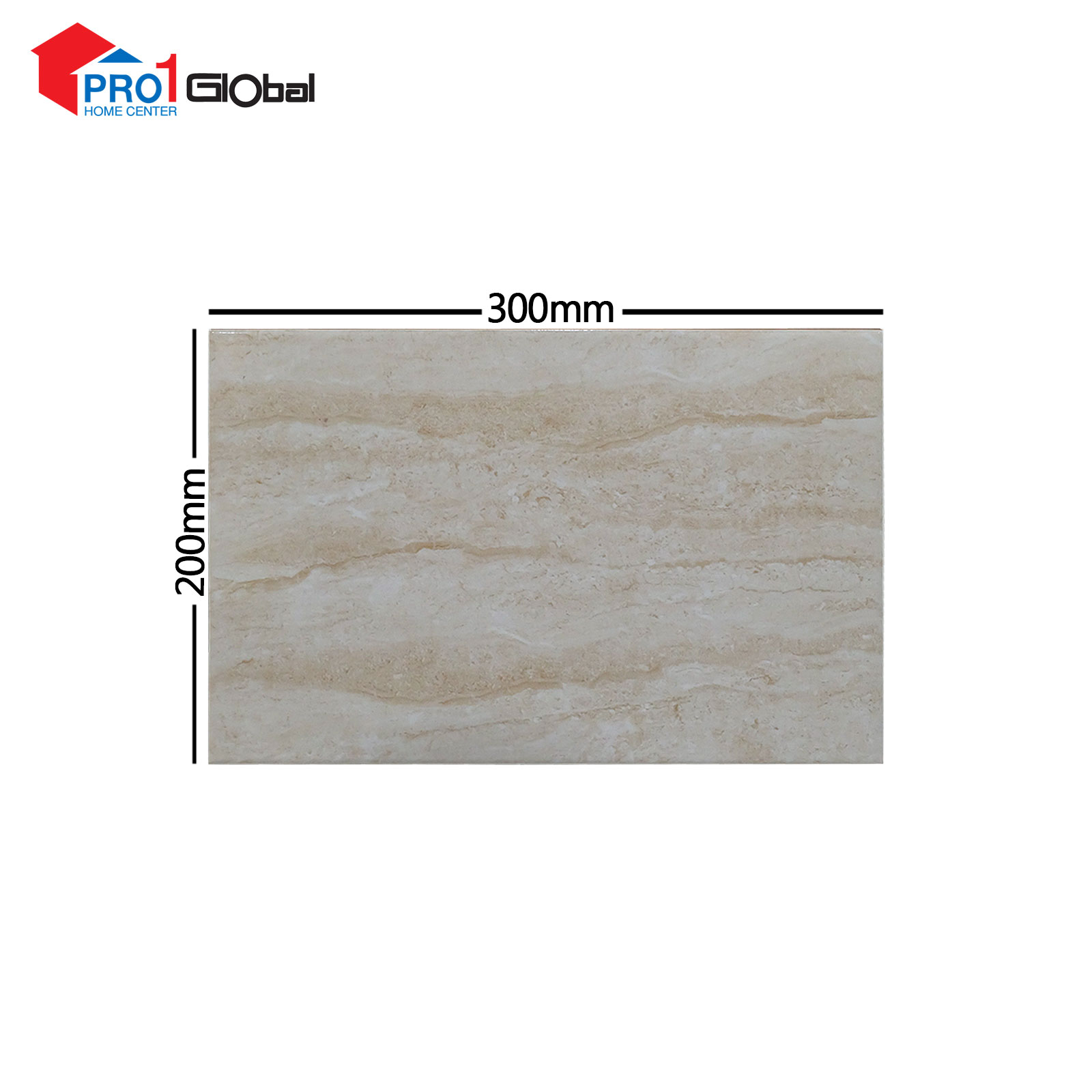 Chaiyo Ceramic Z21GYB31010038F1 Chairayan-Brown (200x300)mm