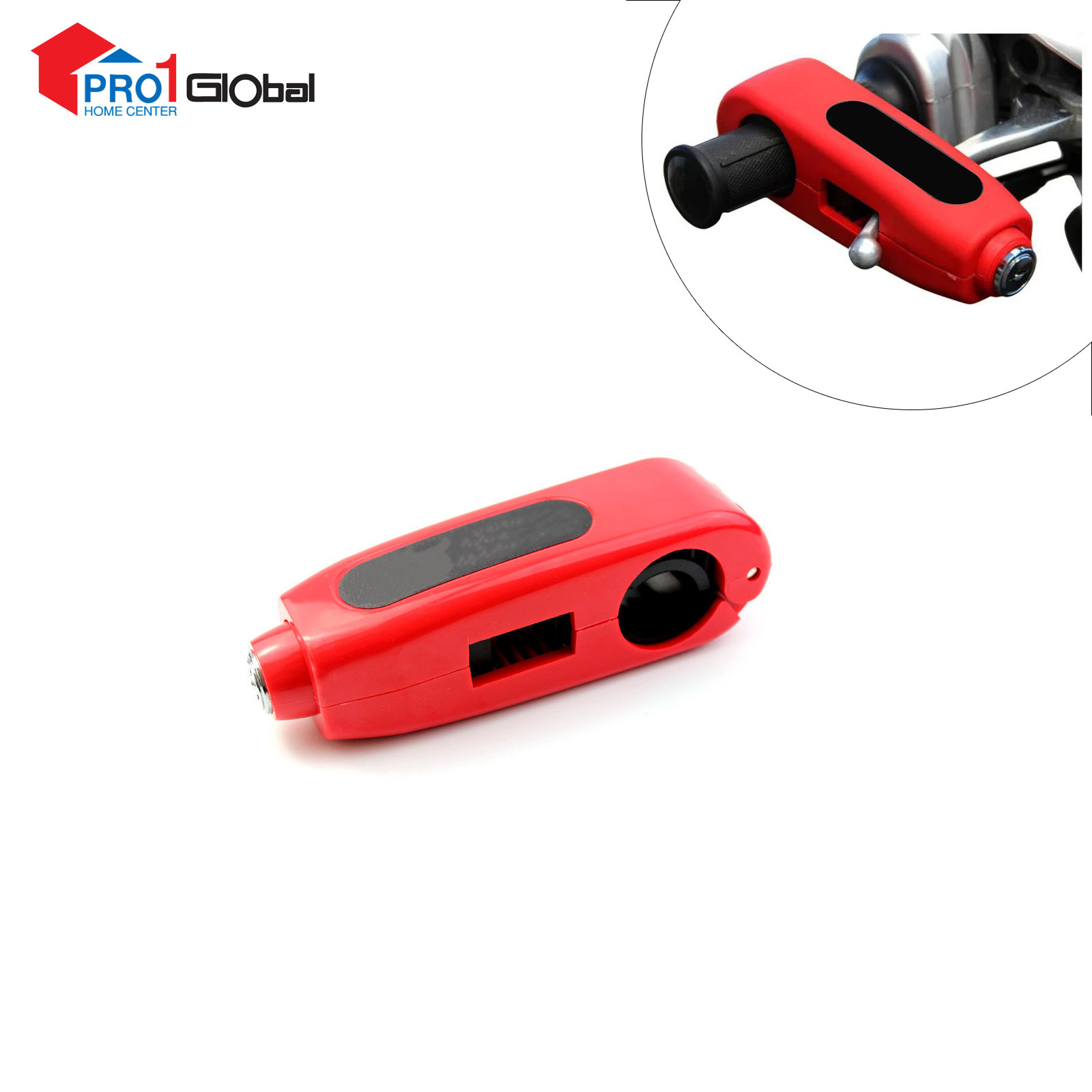 Tomos Handlebar Lock SCA6801 15mm Red