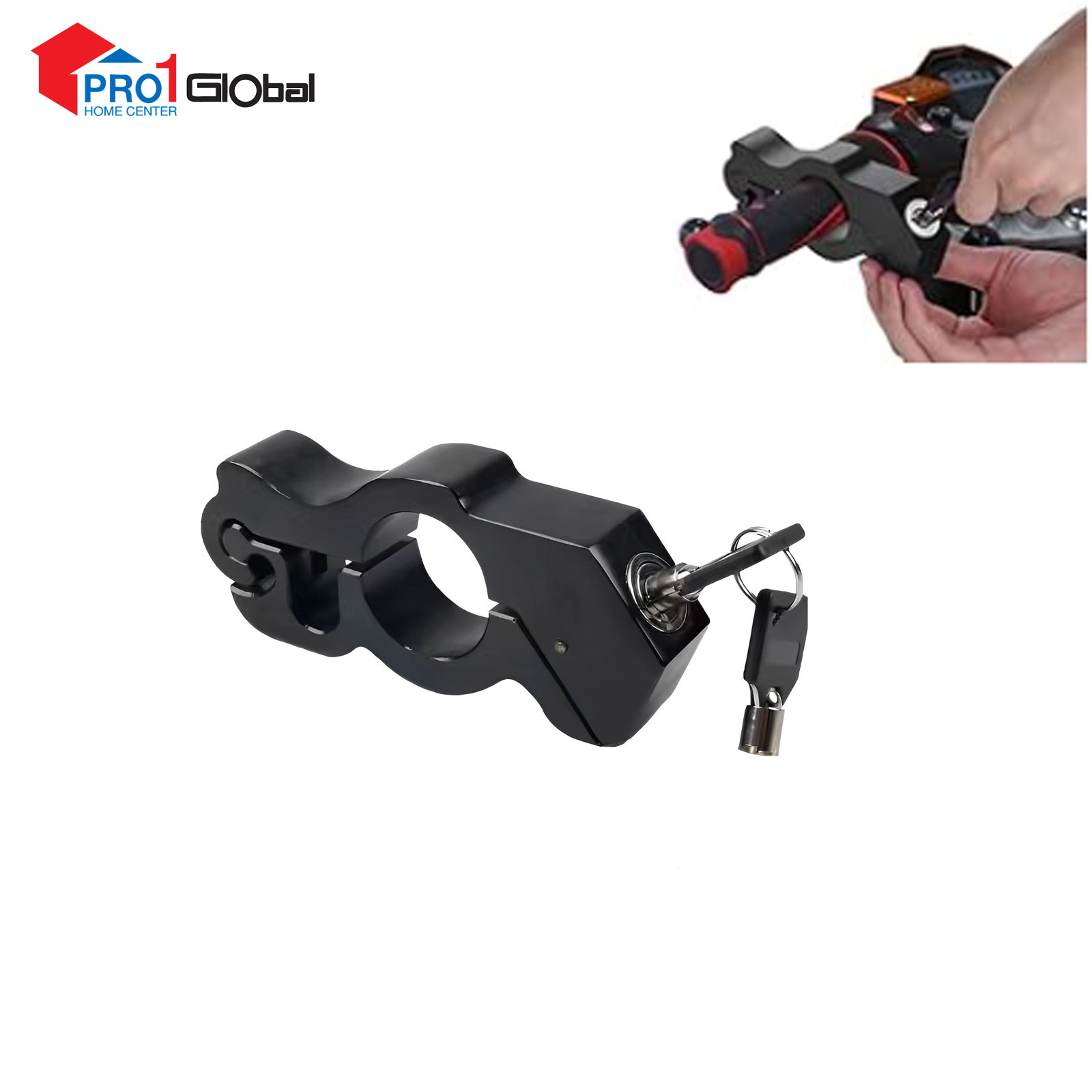 Tomos Handlebar Lock SCA6802 13mm Black