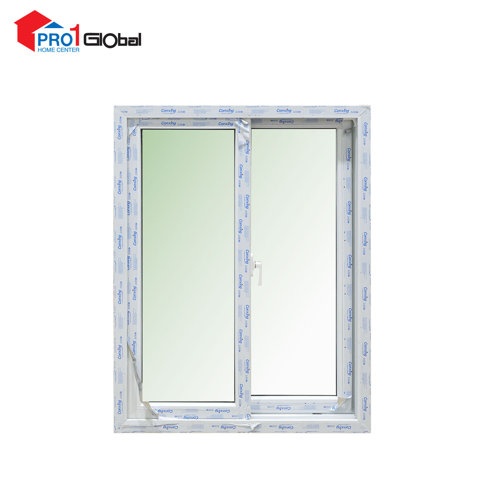 Conxing UPVC Slide Window 80mm Frame (W3ft x H4ft)Sola Green