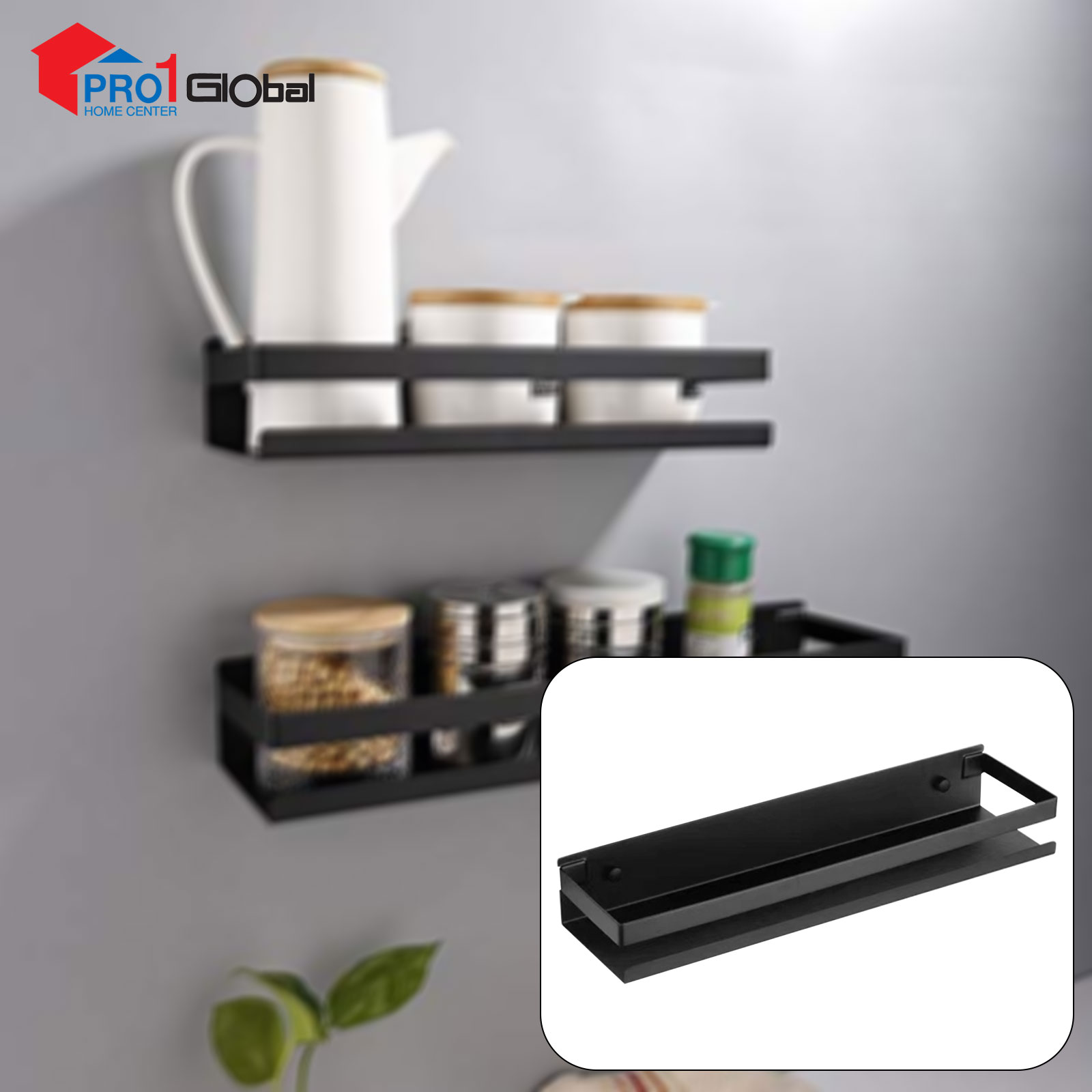 Sani Storage Rack TC14-13BK(10x40x5.8)cm