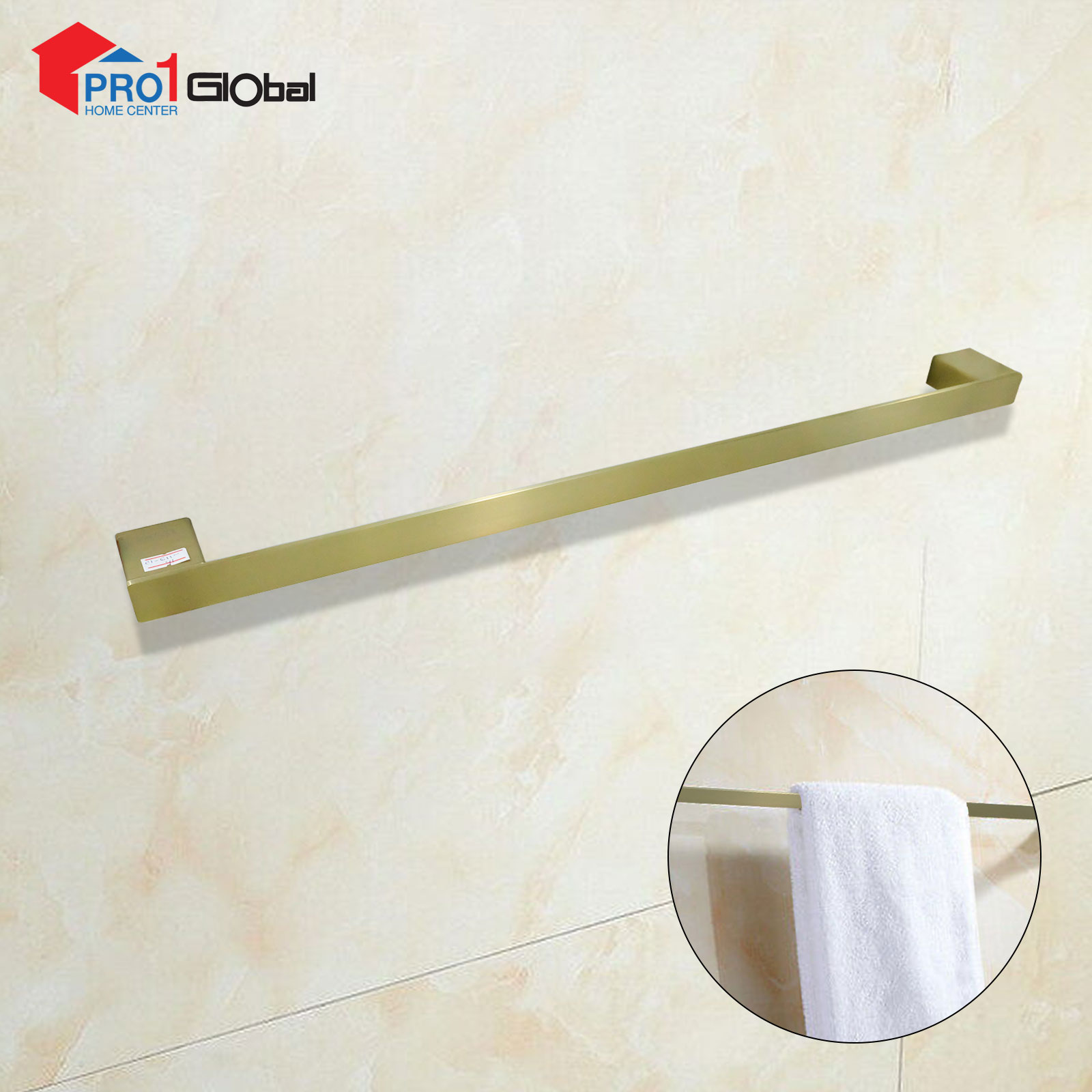 Karat Tower Bar KB-01-611-41 (60cm)(Brush Gold)