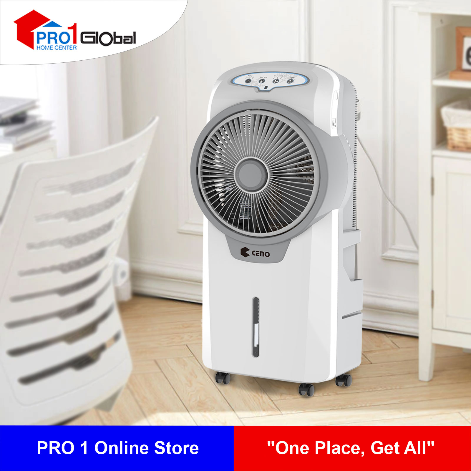 CENO AC/DC Air Cooler KN-1184 (Grey)