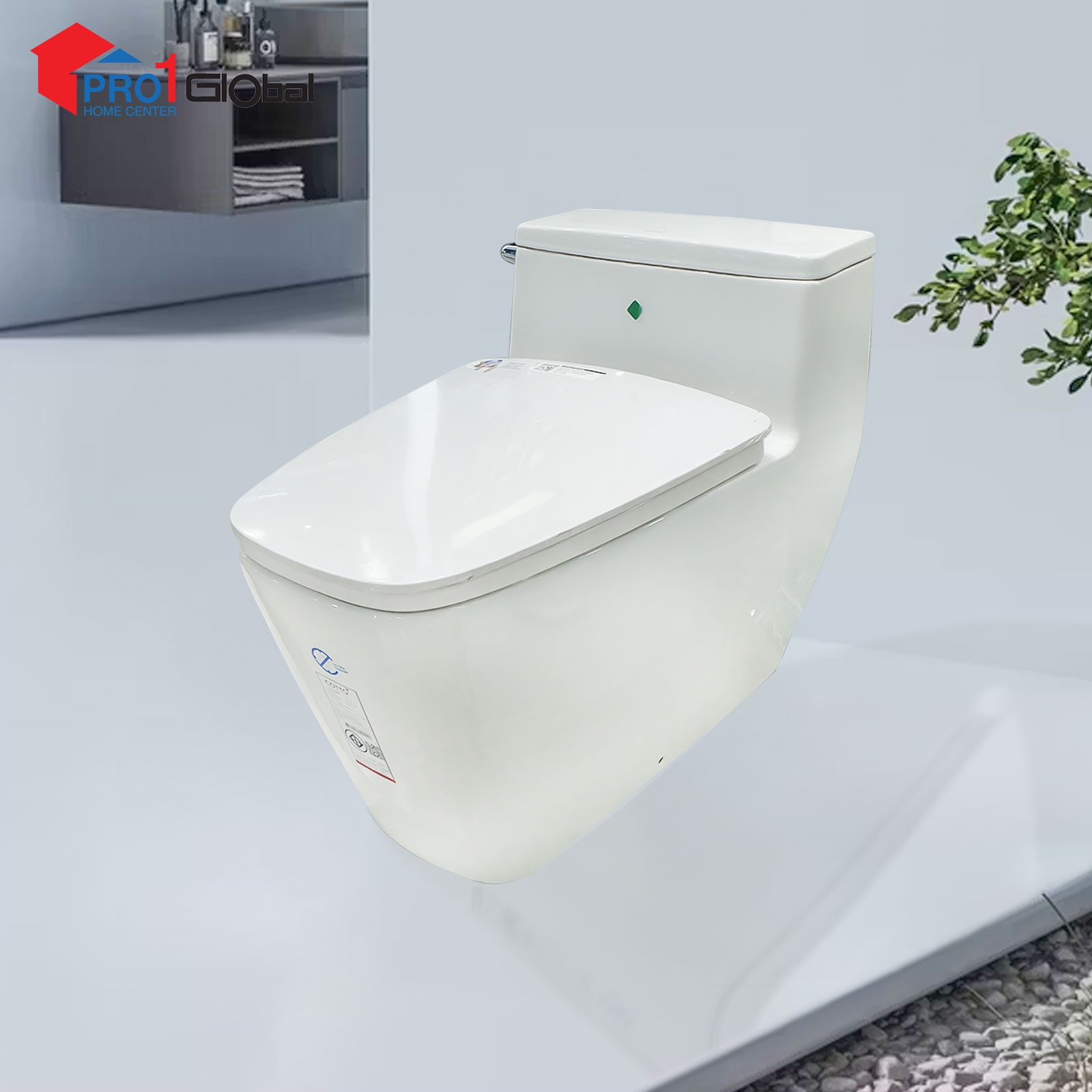 Cotto One Piece Toilet HERCULES CURVE S-Trap C101907 (450x745x600mm)WH