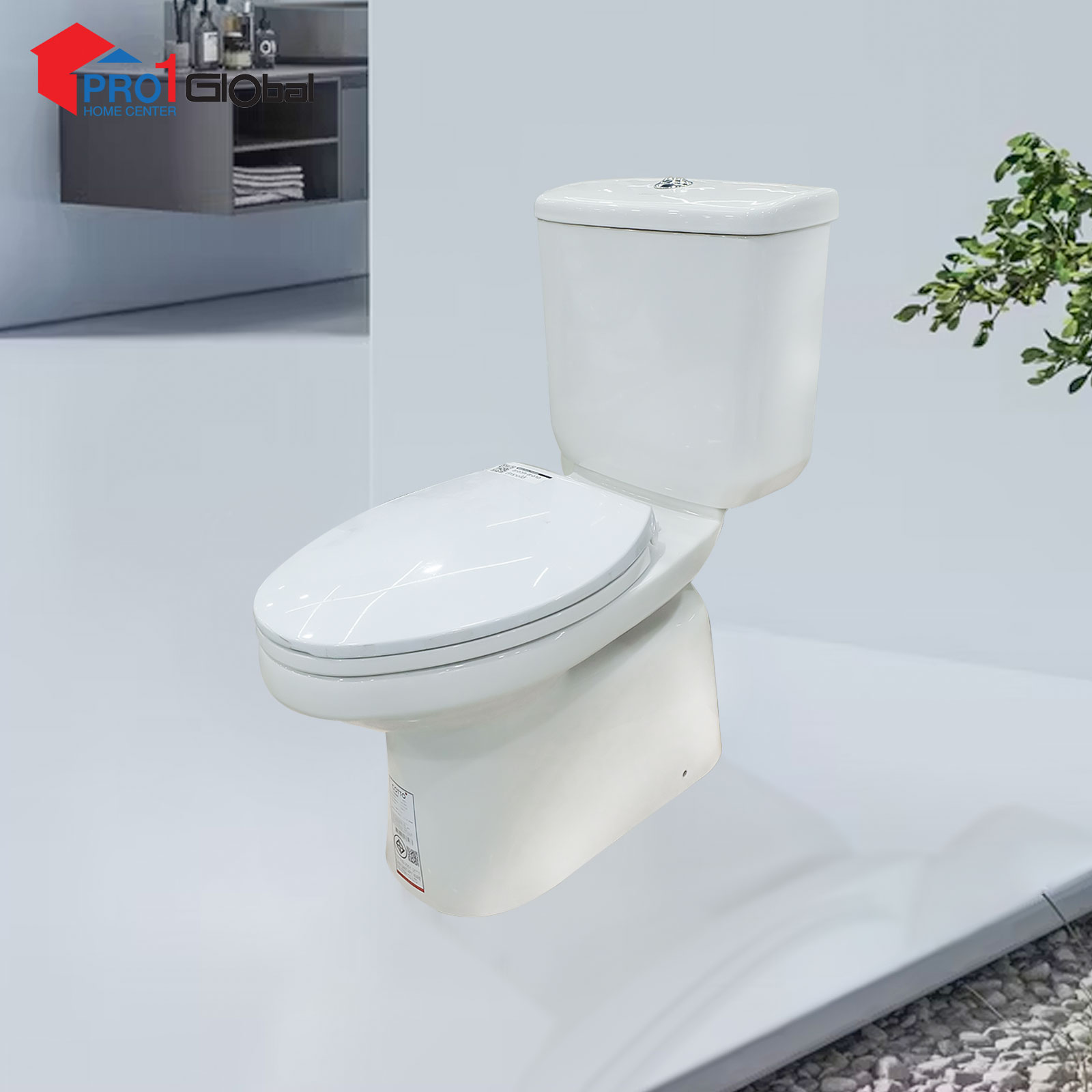Cotto Tow Piece Toilet Sella S-Trap 3/4.5L C13330 (390x720x795mm)WH.