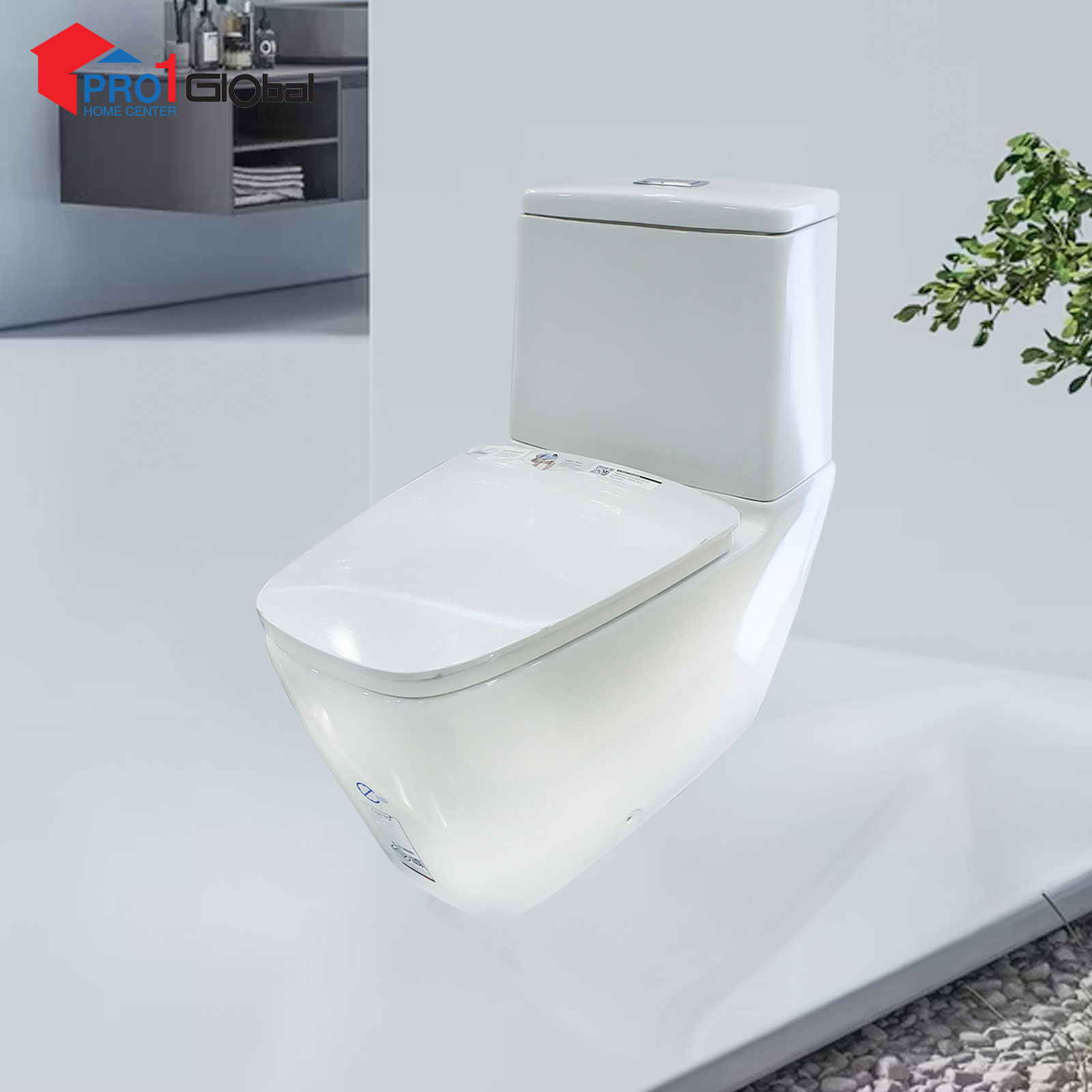 Cotto Two Piece Toilet HERCULES CURVE S-Trap C135107(450x745x780mm) WH