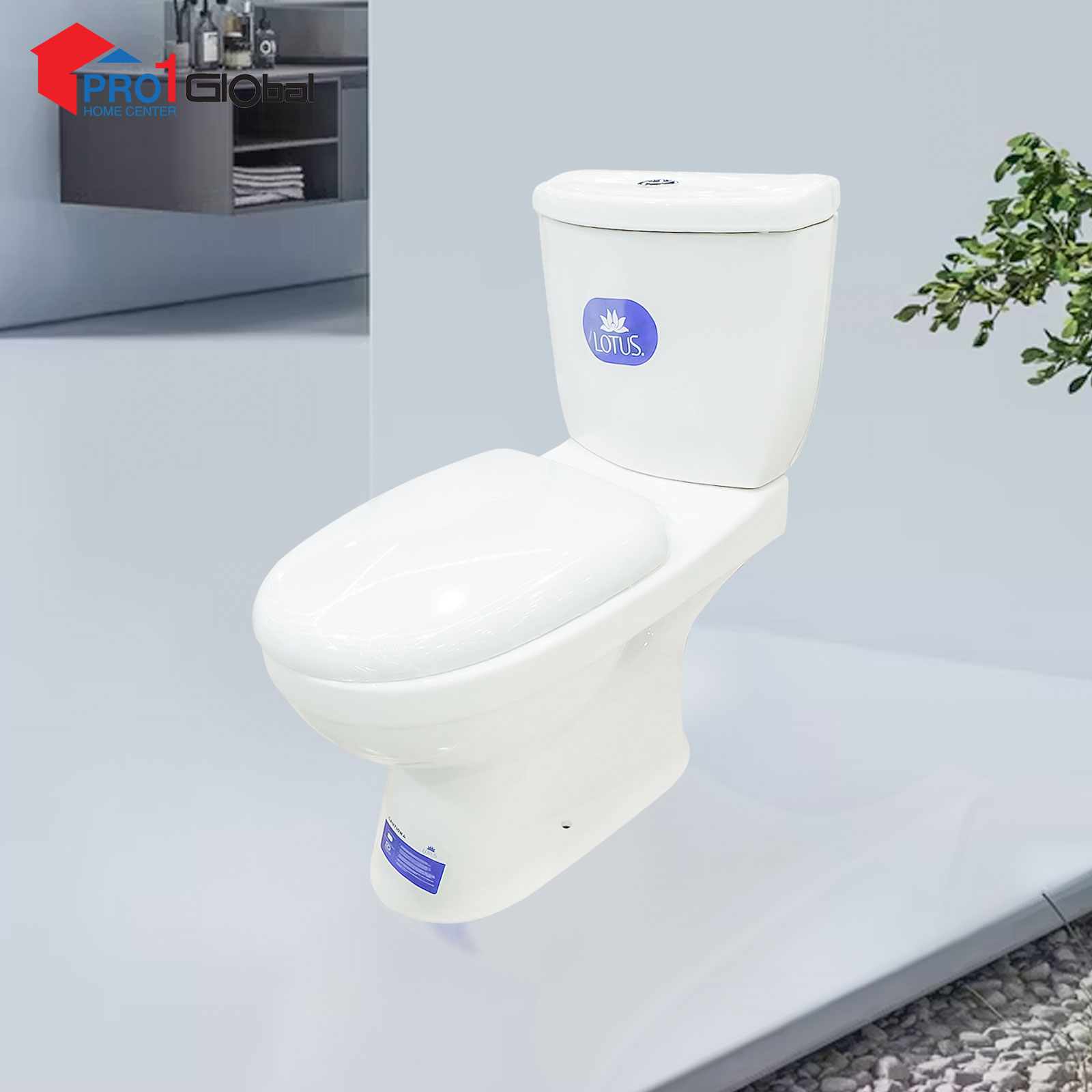 Lotus Two Piece Toilet S-Trap LS-T0708S