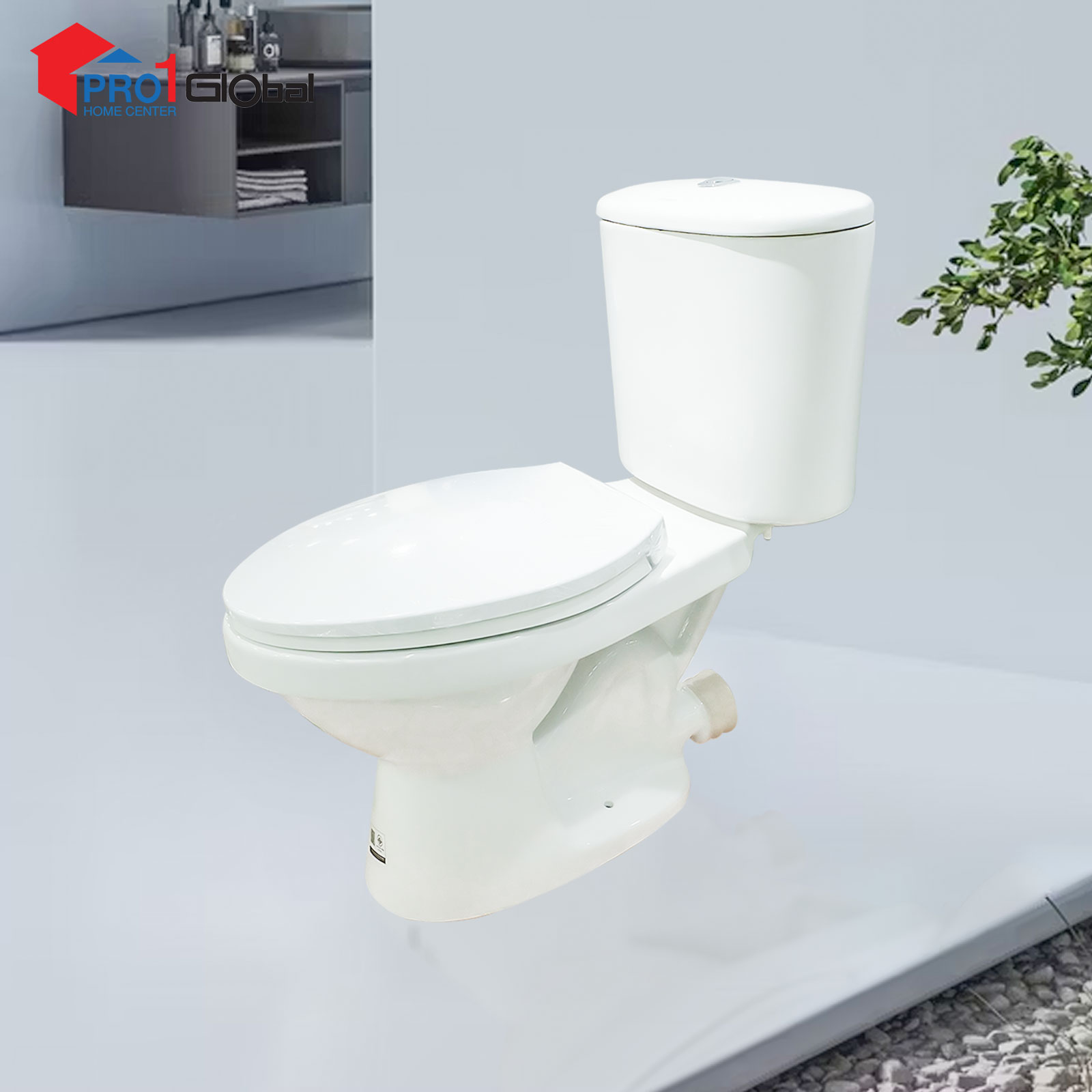 Nasco Two Piece Toilet P-Trap NC-7646PS-WA-1