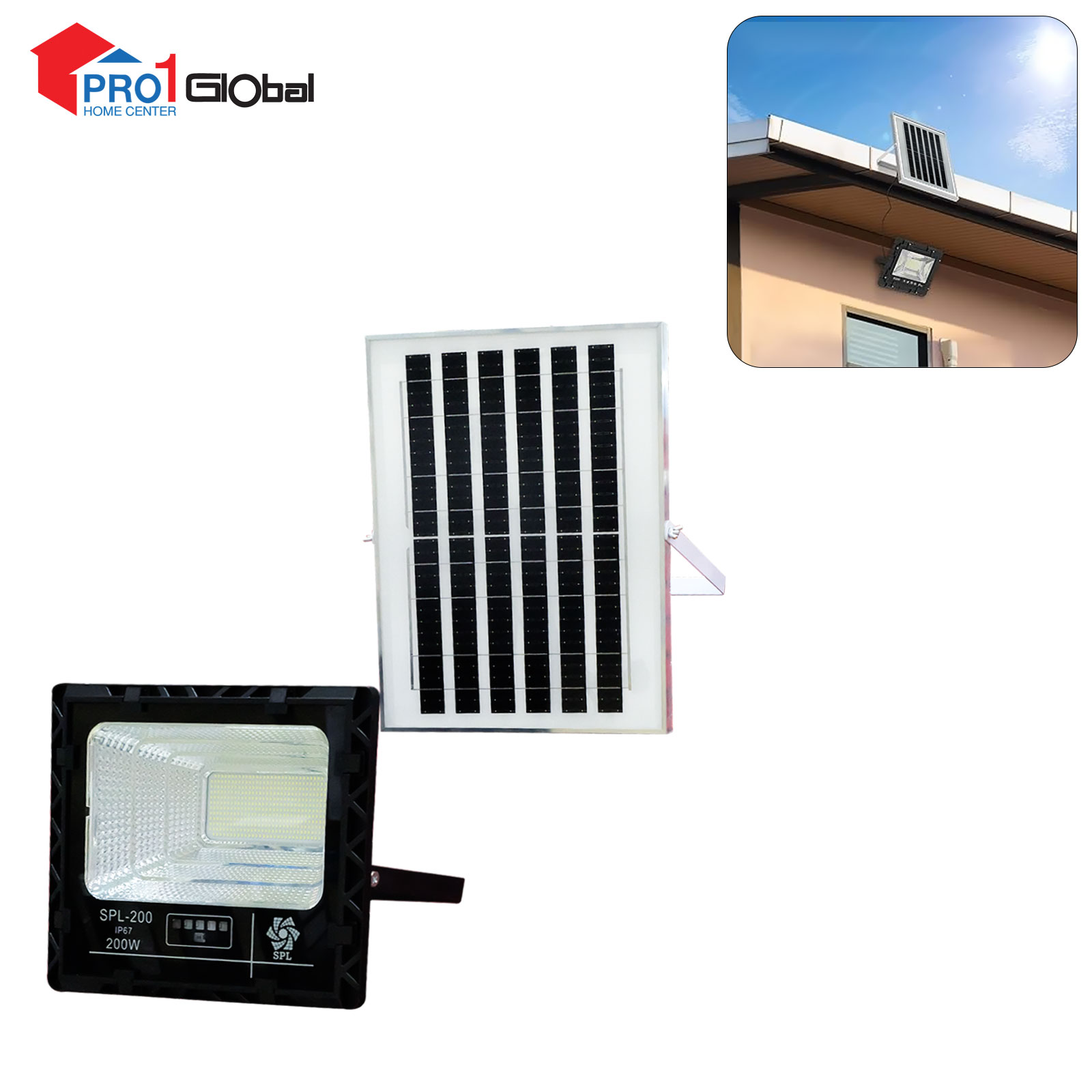SPL LED Solar Flood Light SPL-200 200W