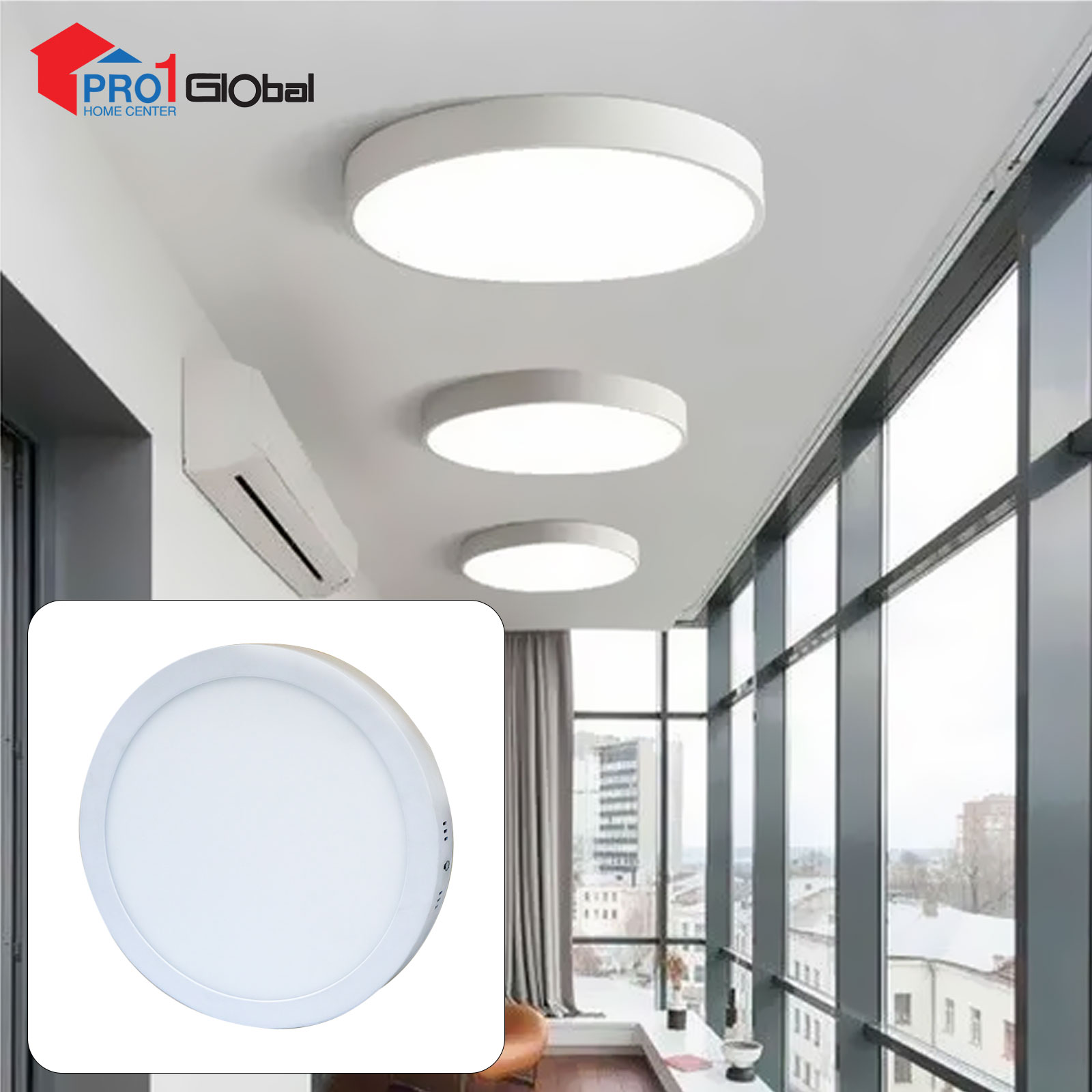 Ganva LED Mounted Downlight 103/24W (Warm White)