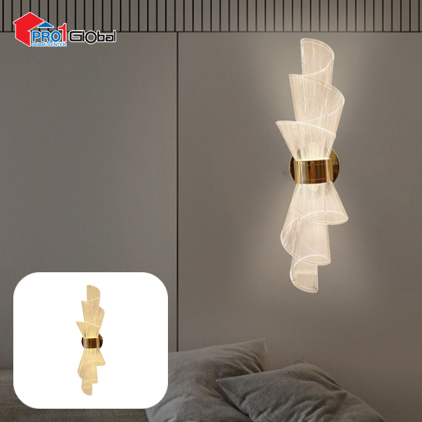 AGLOW LED Wall Lamp QF-B240-16 (white+gold)