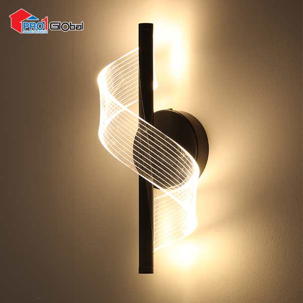 AGLOW LED Wall Lamp QF-B240-3 (black)