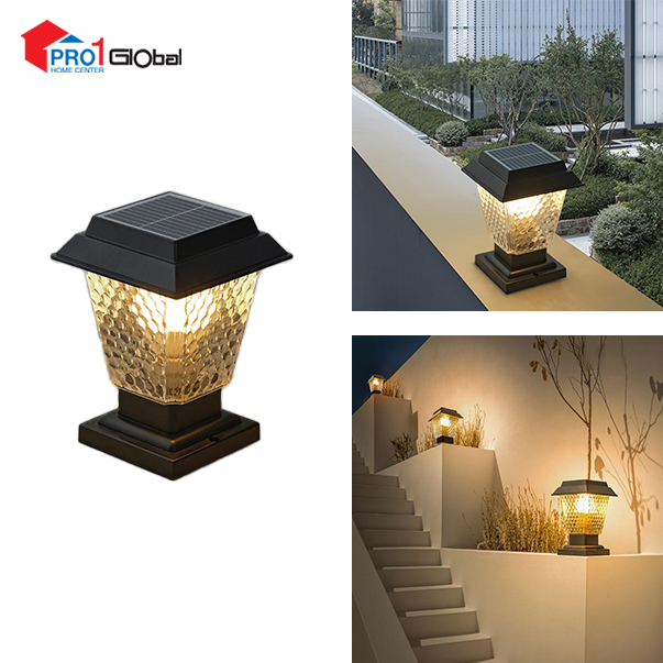 AGLOW AC/DC LED Solar Gate Lamp QF-JH0138