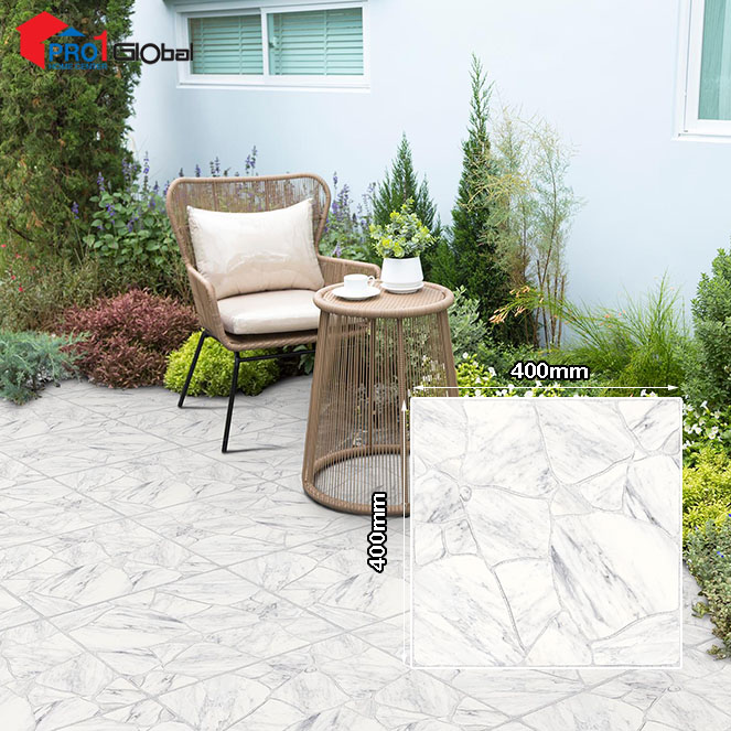 Cotto Tile FT Soft Stone White (SD) (400x400)mm