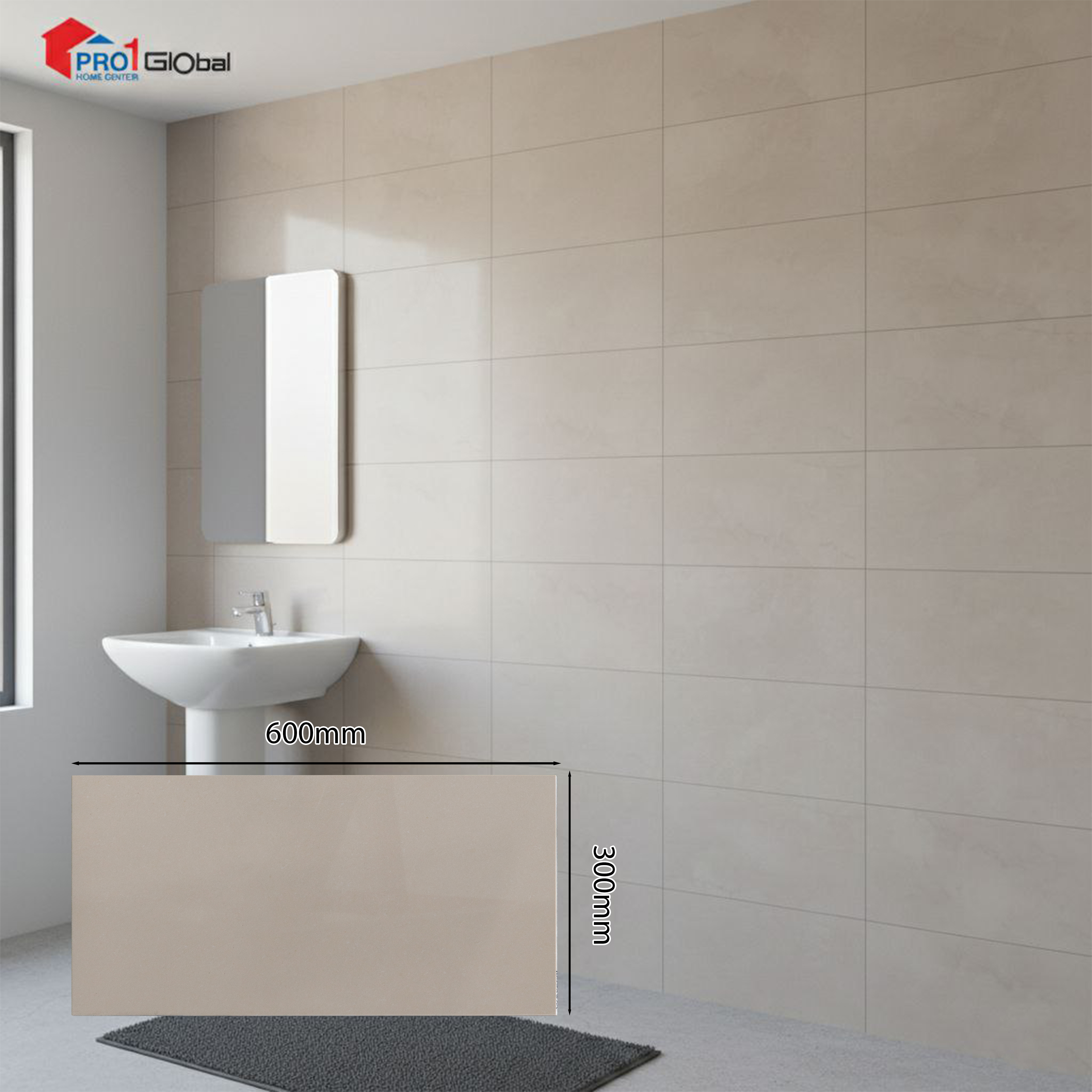 Happy House Polished Porcelain W6B601 (300x600)mm