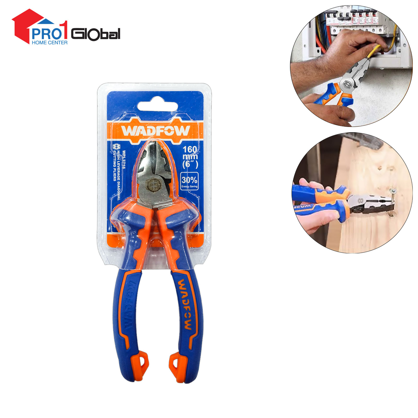 WADFOW High Leverage Diagonal Cutting Pliers WPL3716 6inx160MM