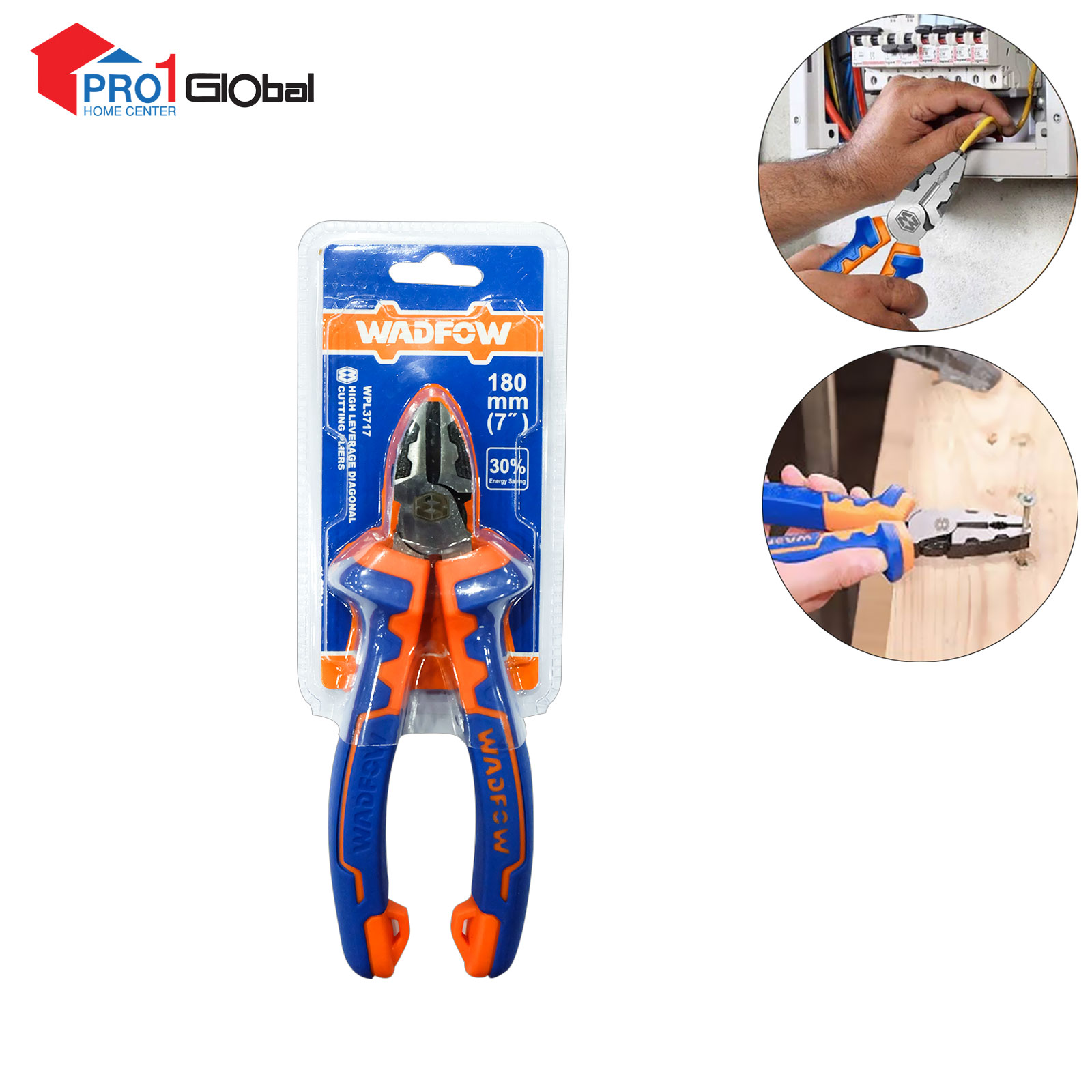 WADFOW High Leverage Diagonal Cutting Pliers WPL3717 7inx180MM