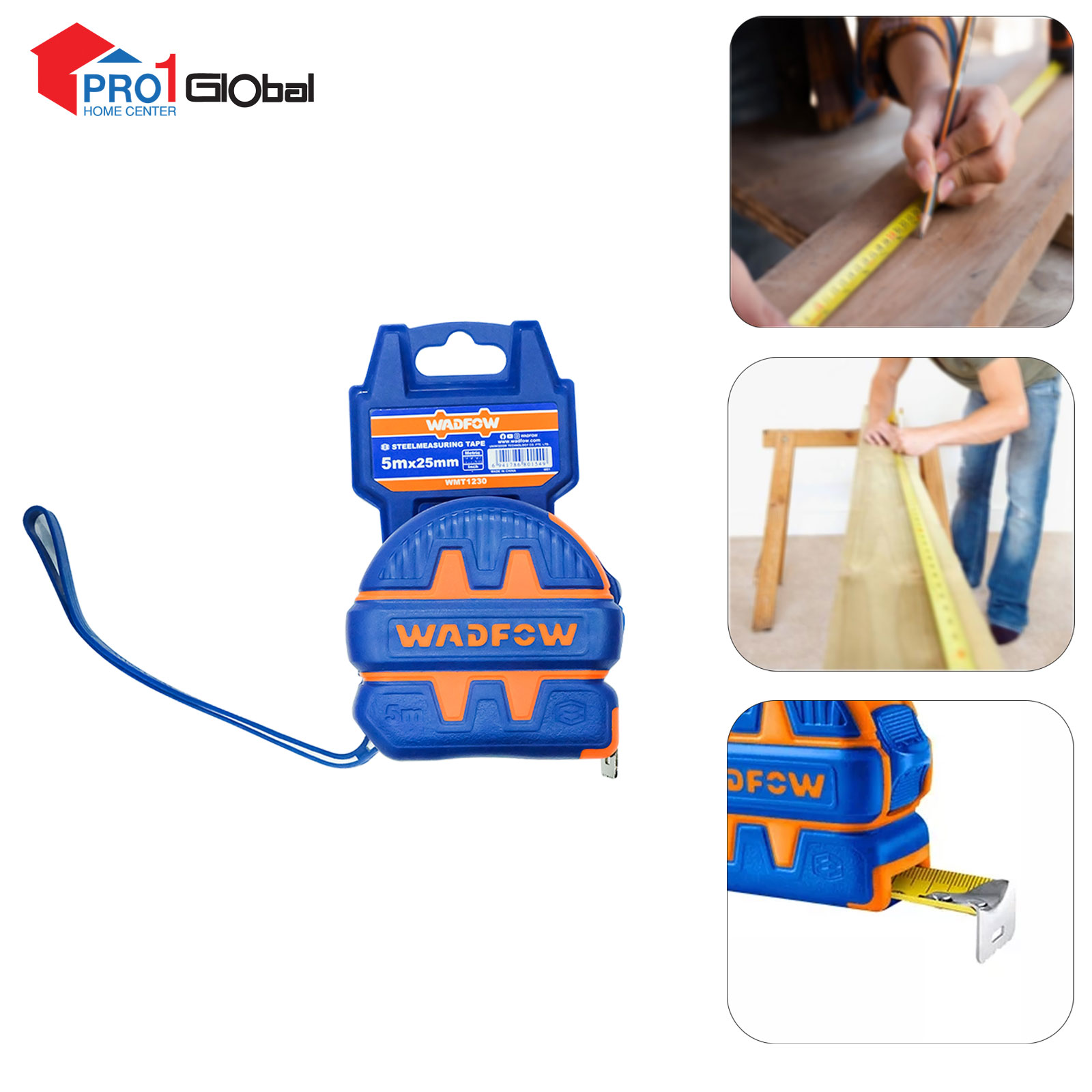 WADFOW Steel Measuring Tape WMT1230 5Mx25MM