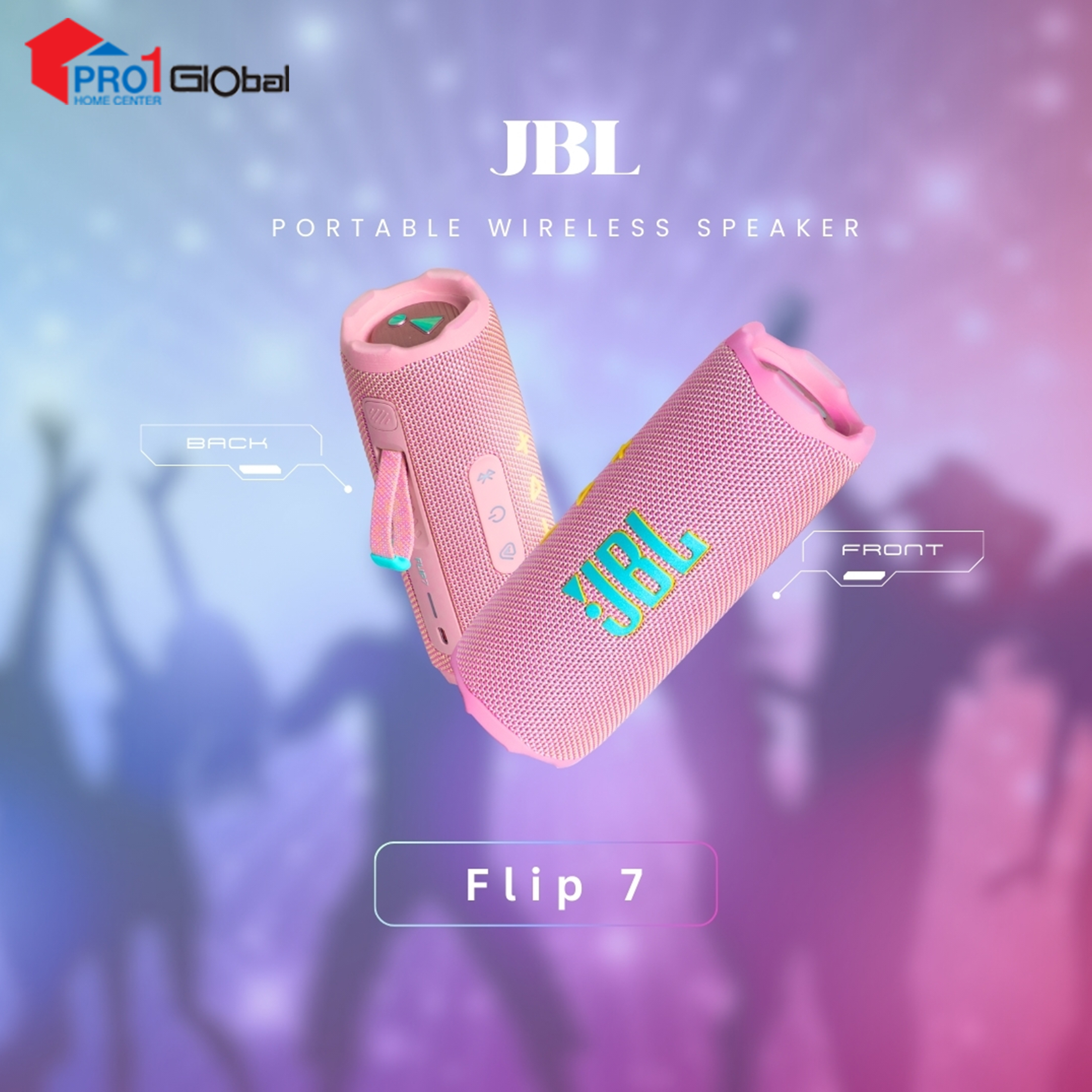 JBL  Bluetooth Speaker Flip7 IP67 Portable Waterproof and Drop-Proof Speaker With Bold (35W)