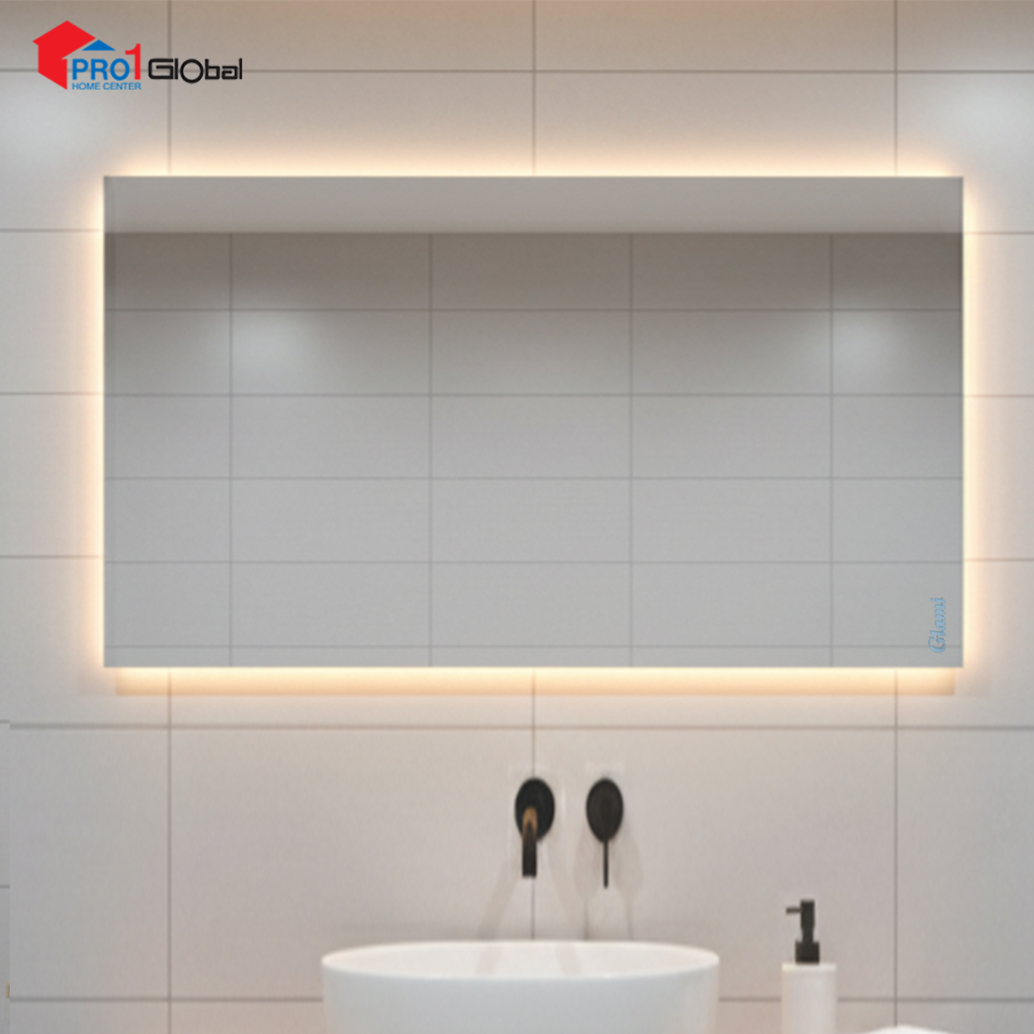 Glami Plain Mirror GL-0958 R (45x60)cm