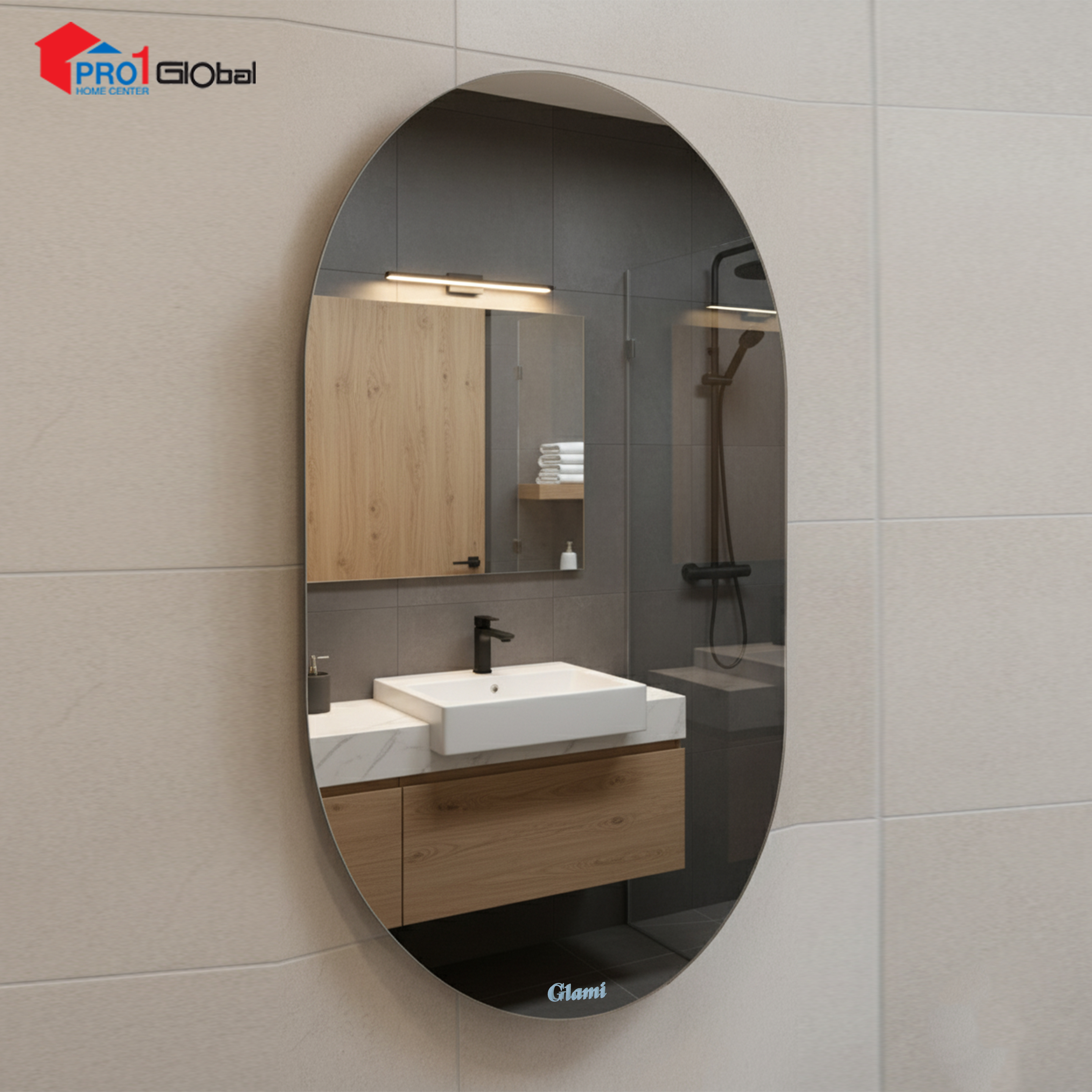 Glami Plain Mirror GL-0961 OB (61 x 91)cm