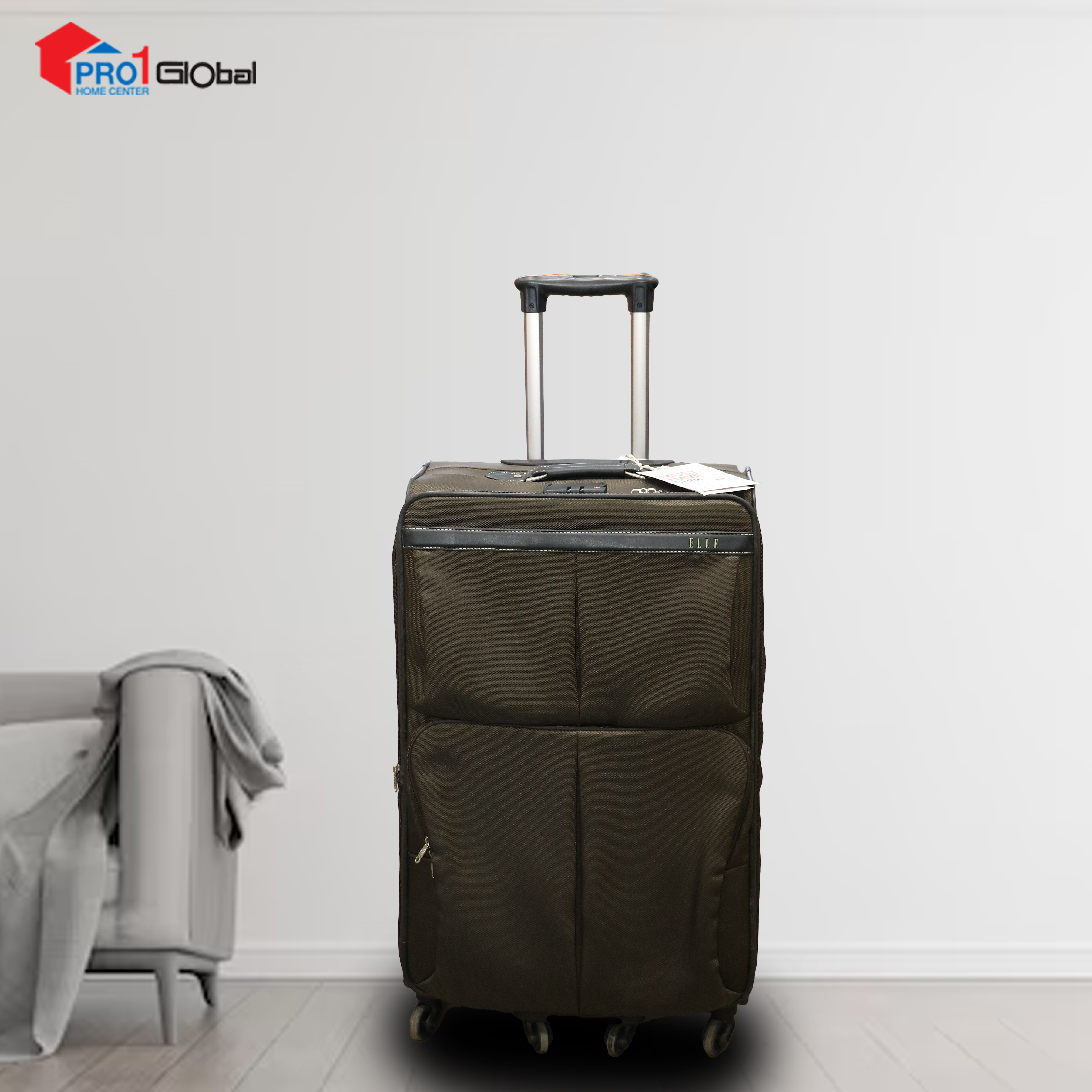 ELLE Soft Luggage No-596 (29in) Brown