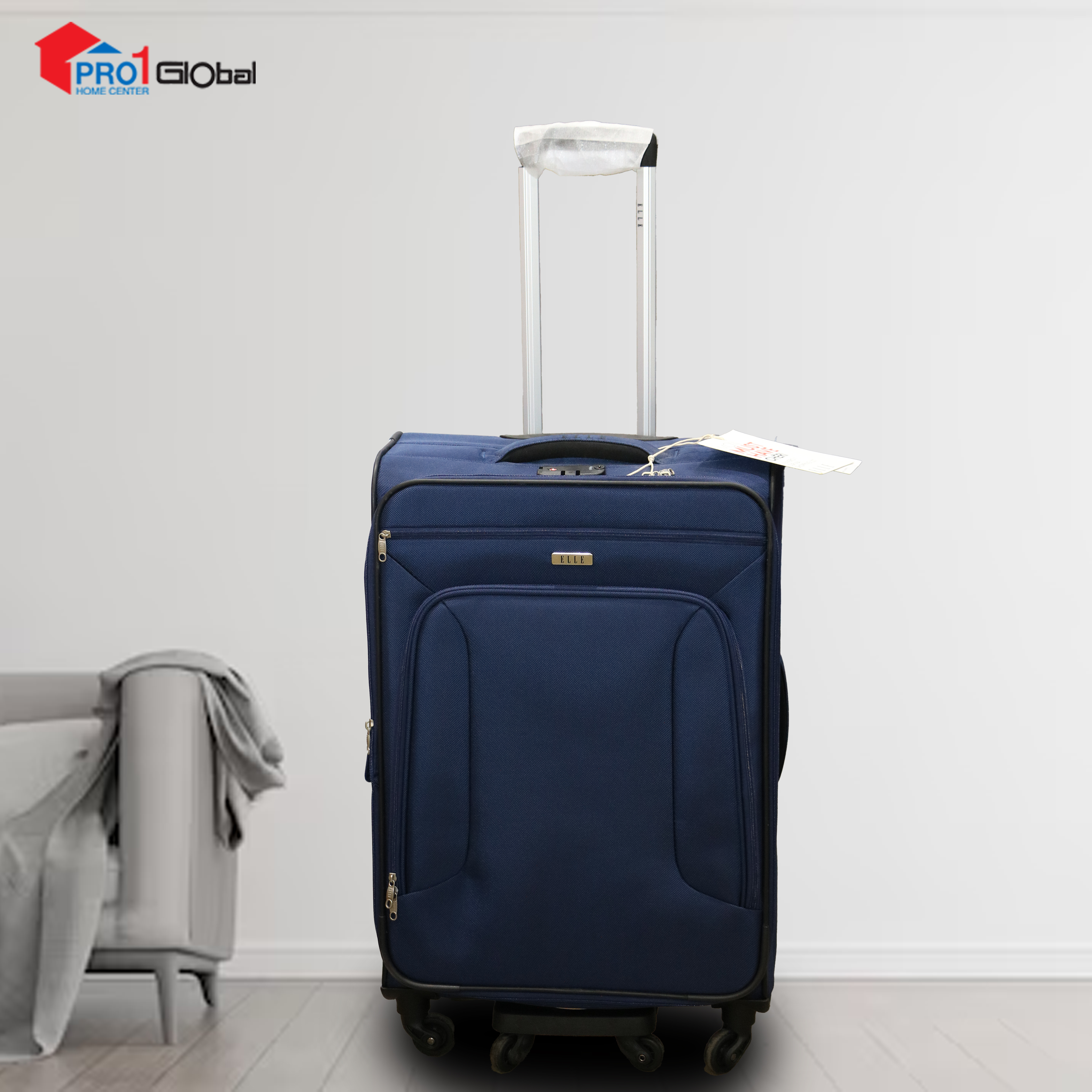 ELLE Soft Luggage No-52095 (25in) Blue