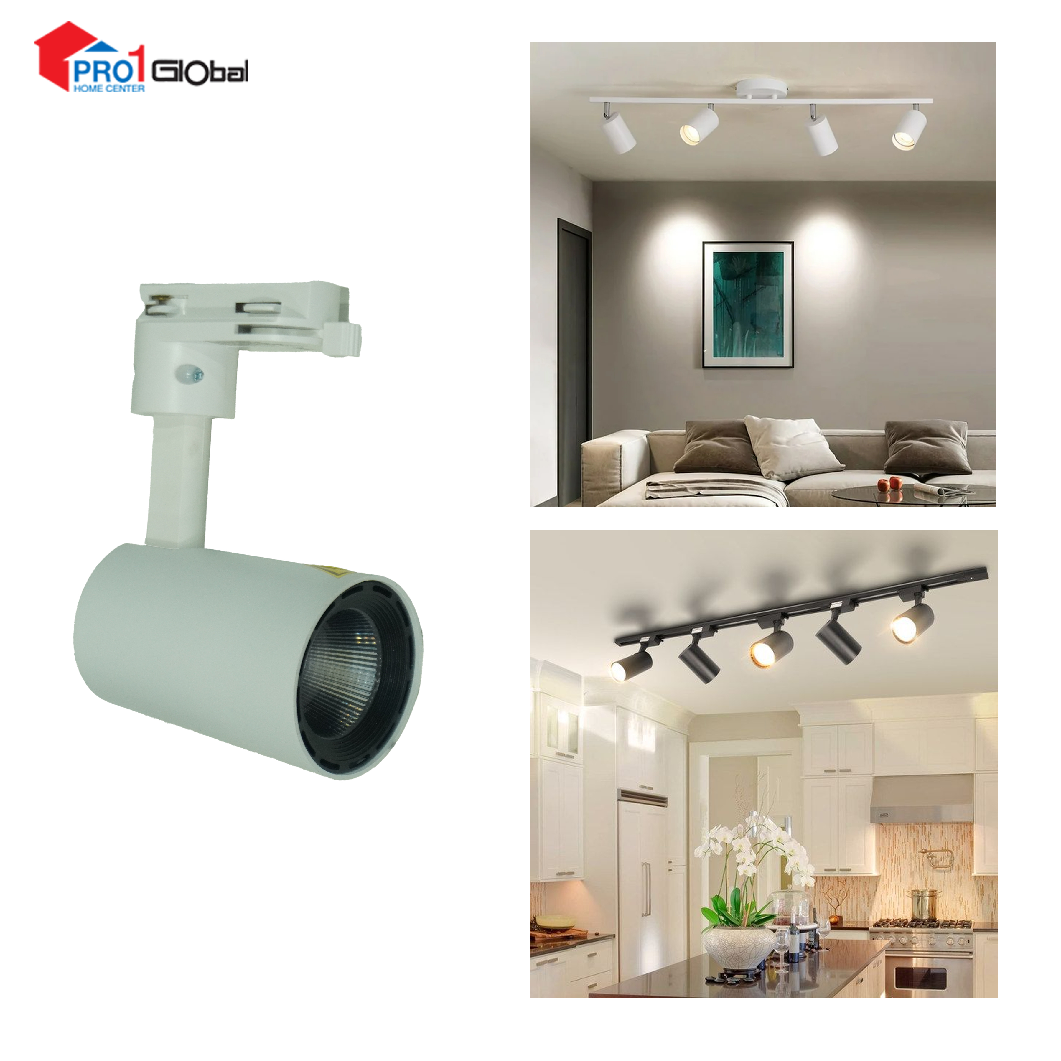 OPPLE-LEDSpot TR-U3 T2 10W-3000K-WH-GP (need Track Bar)