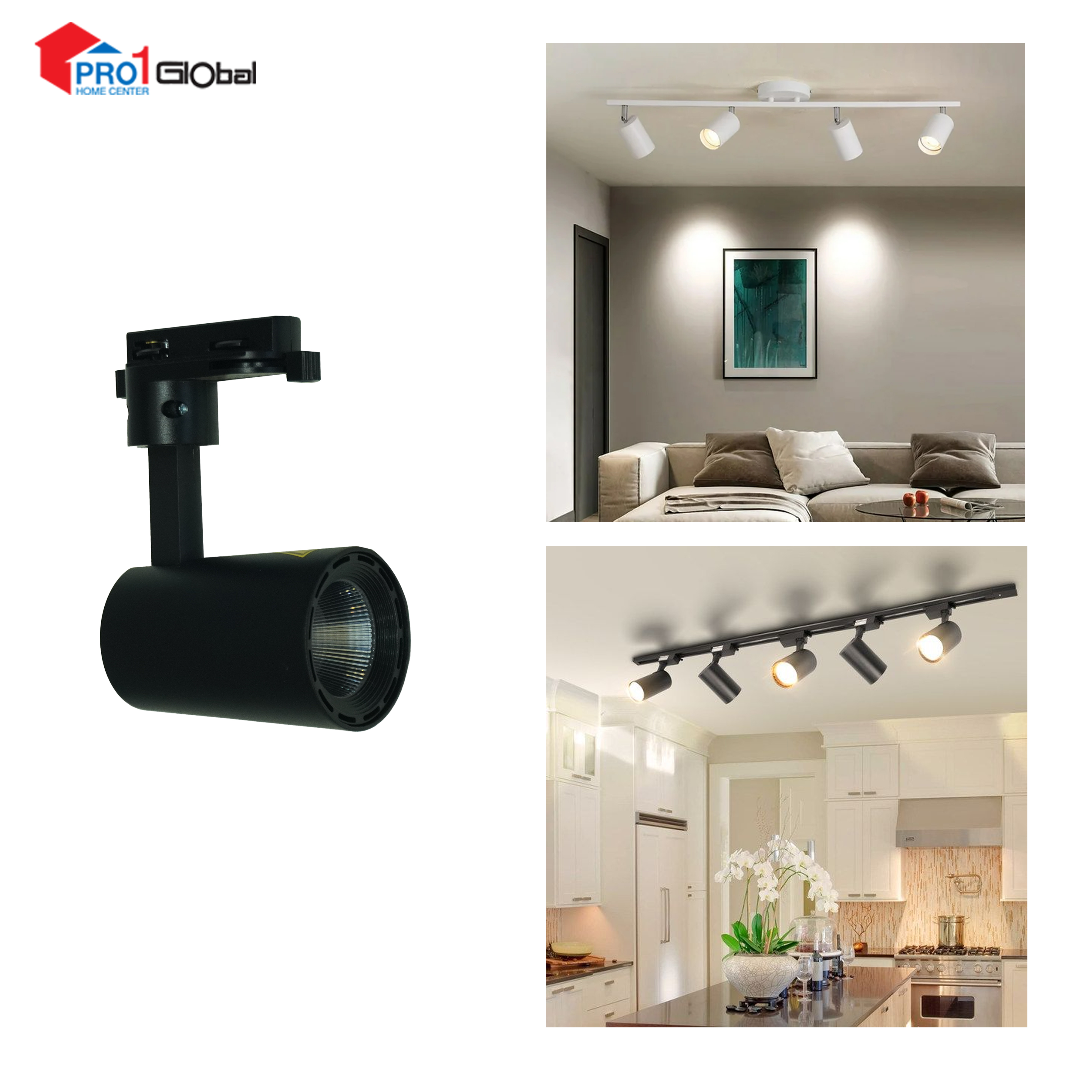 OPPLE-LEDSpot TR-U3 T2 10W-4000K-BK-GP  (need Track Bar)