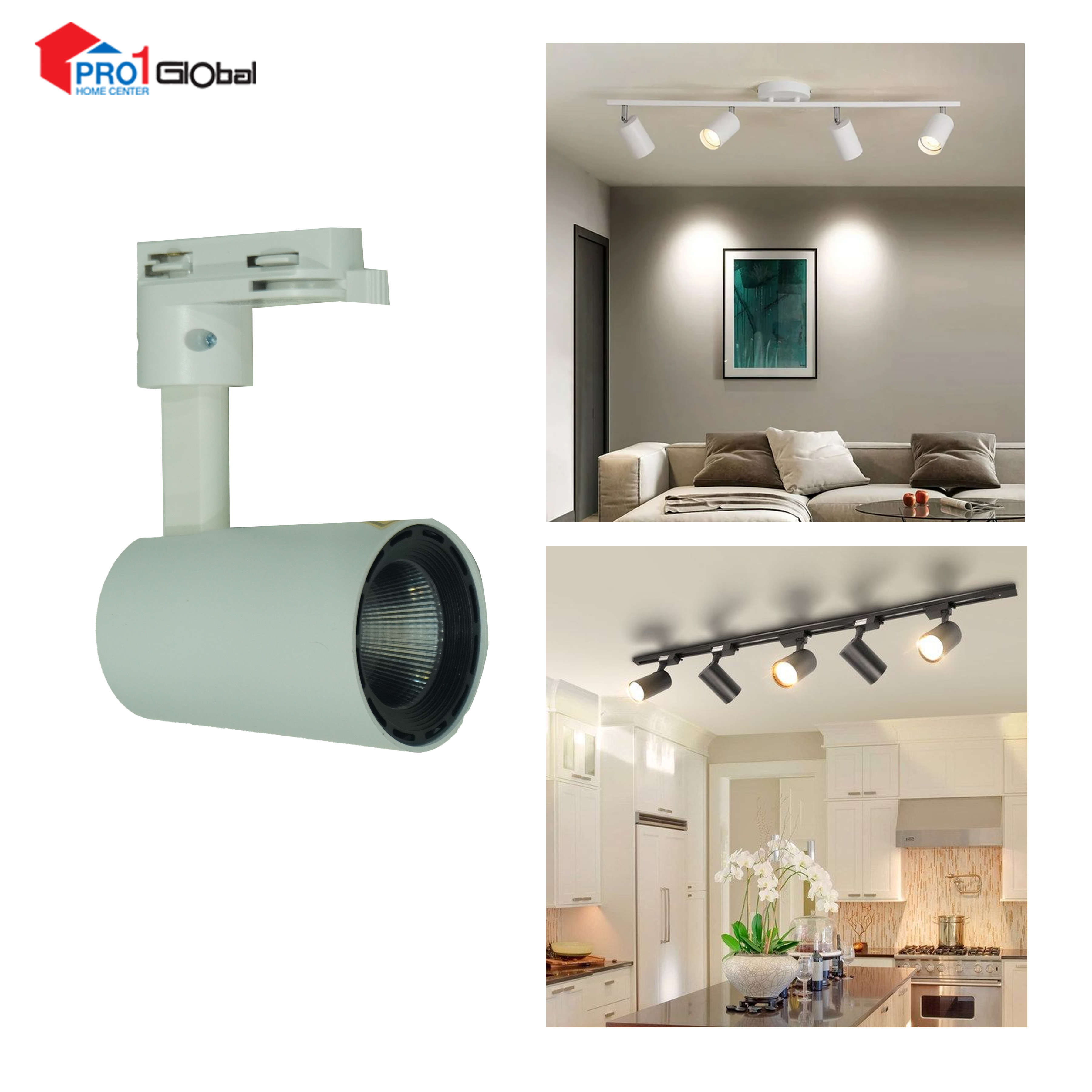 OPPLE-LEDSpot TR-U3 T2 10W-5700K-WH-GP (need Track Bar)