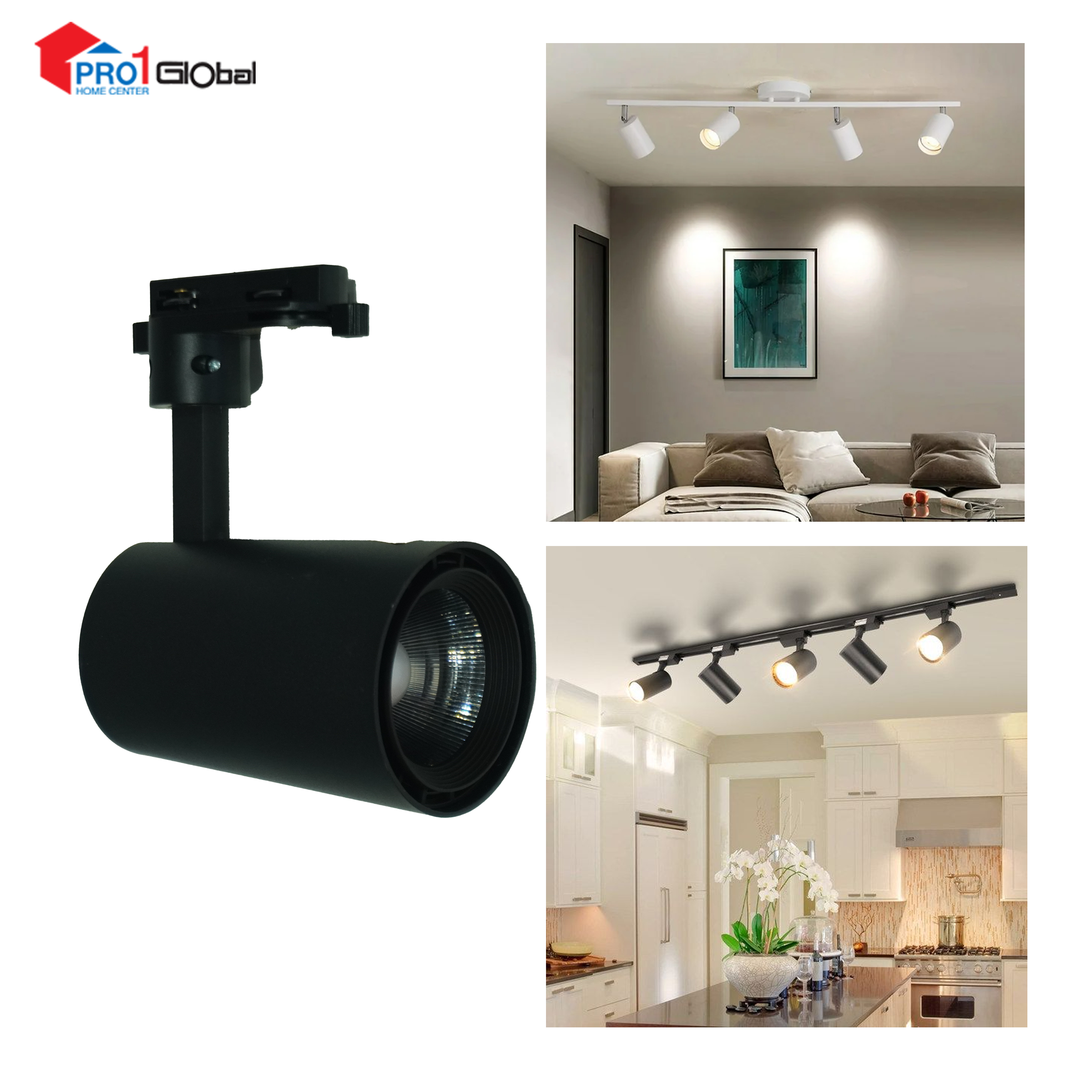 OPPLE-LEDSpot TR-U3 T2 30W-3000K-BK-GP (need Track Bar)