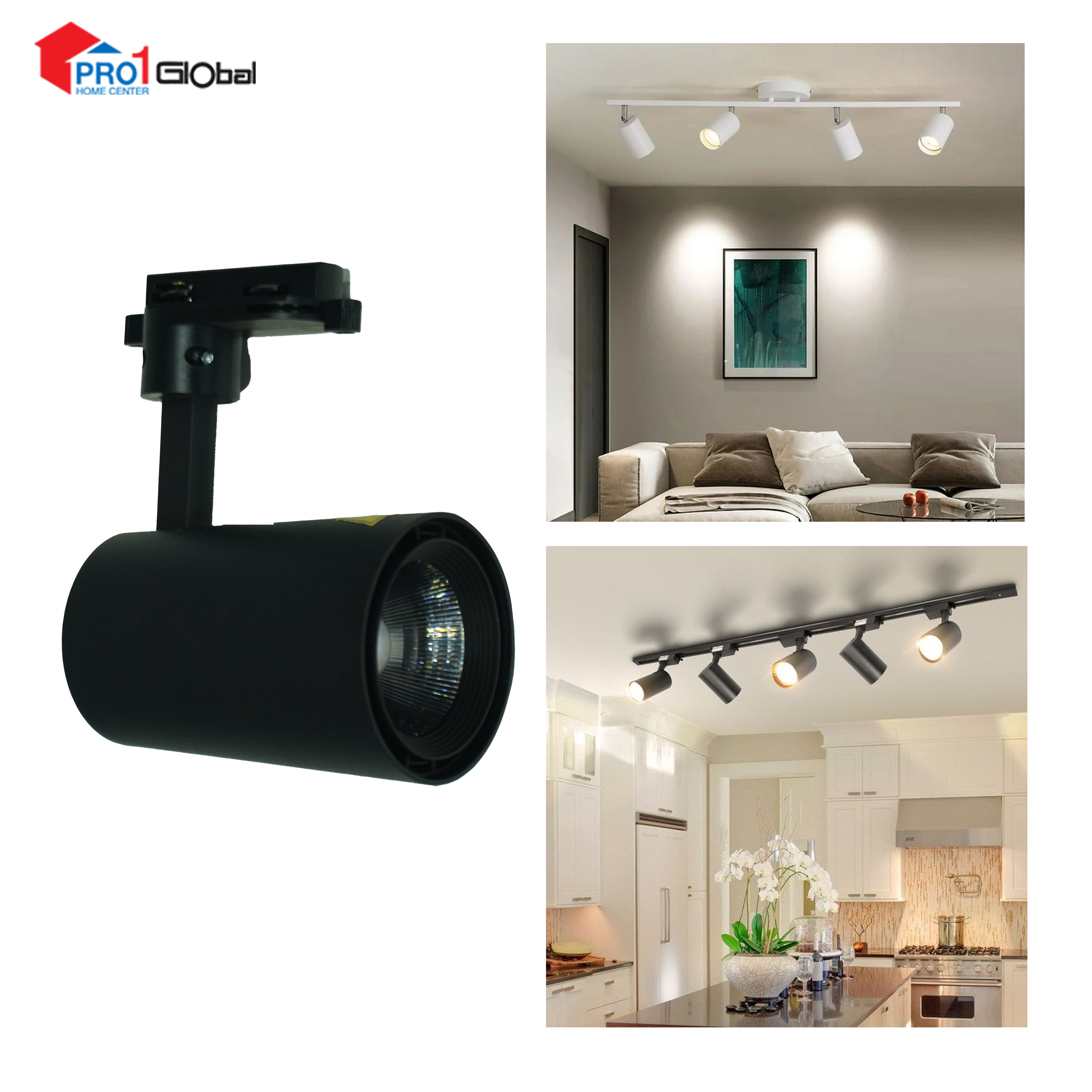 OPPLE-LEDSpot TR-U3 T2 30W-5700K-BK-GP (need Track Bar)