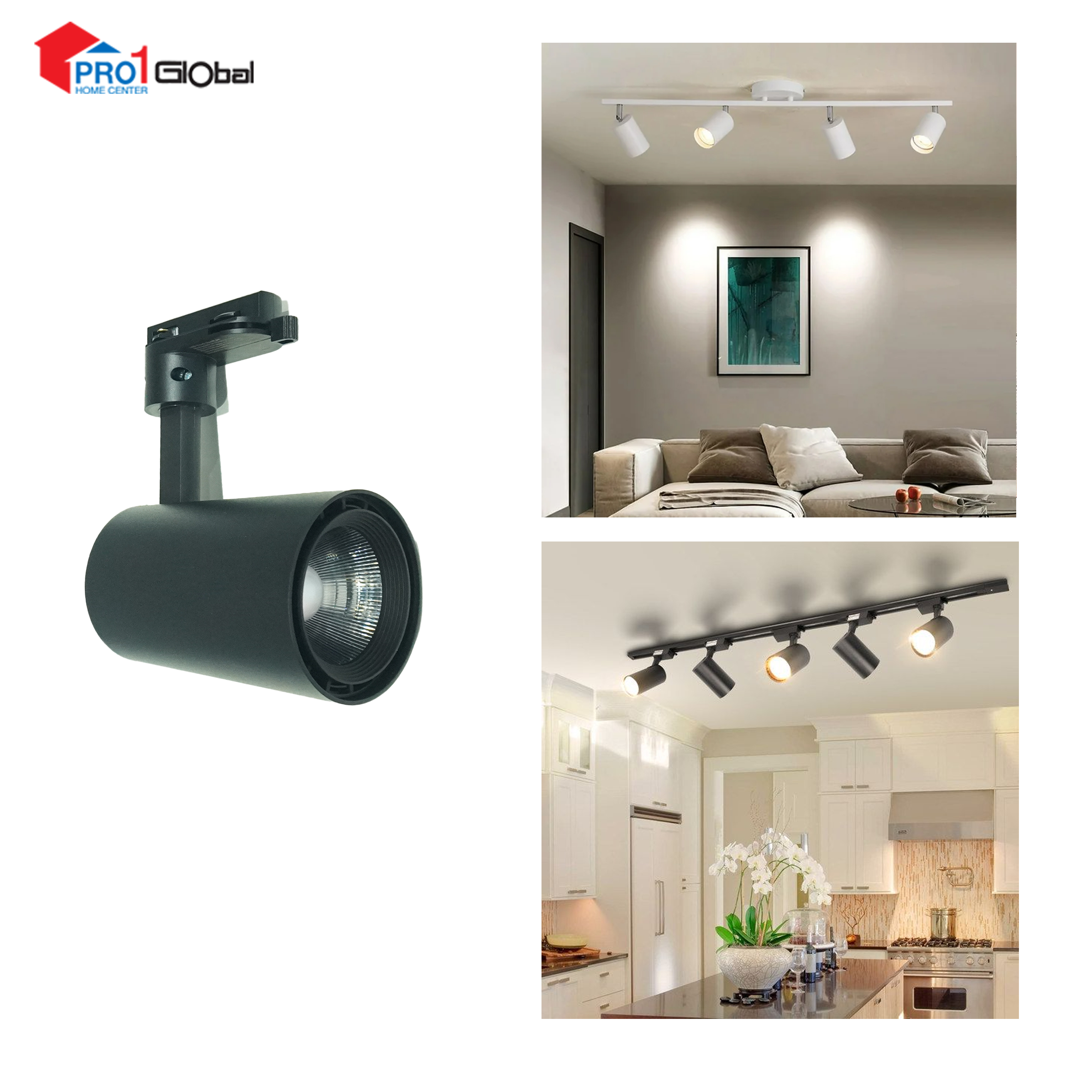 OPPLE-LEDSpot TR-U3-T2 20W-5700K-BK-GP(need Track Bar)