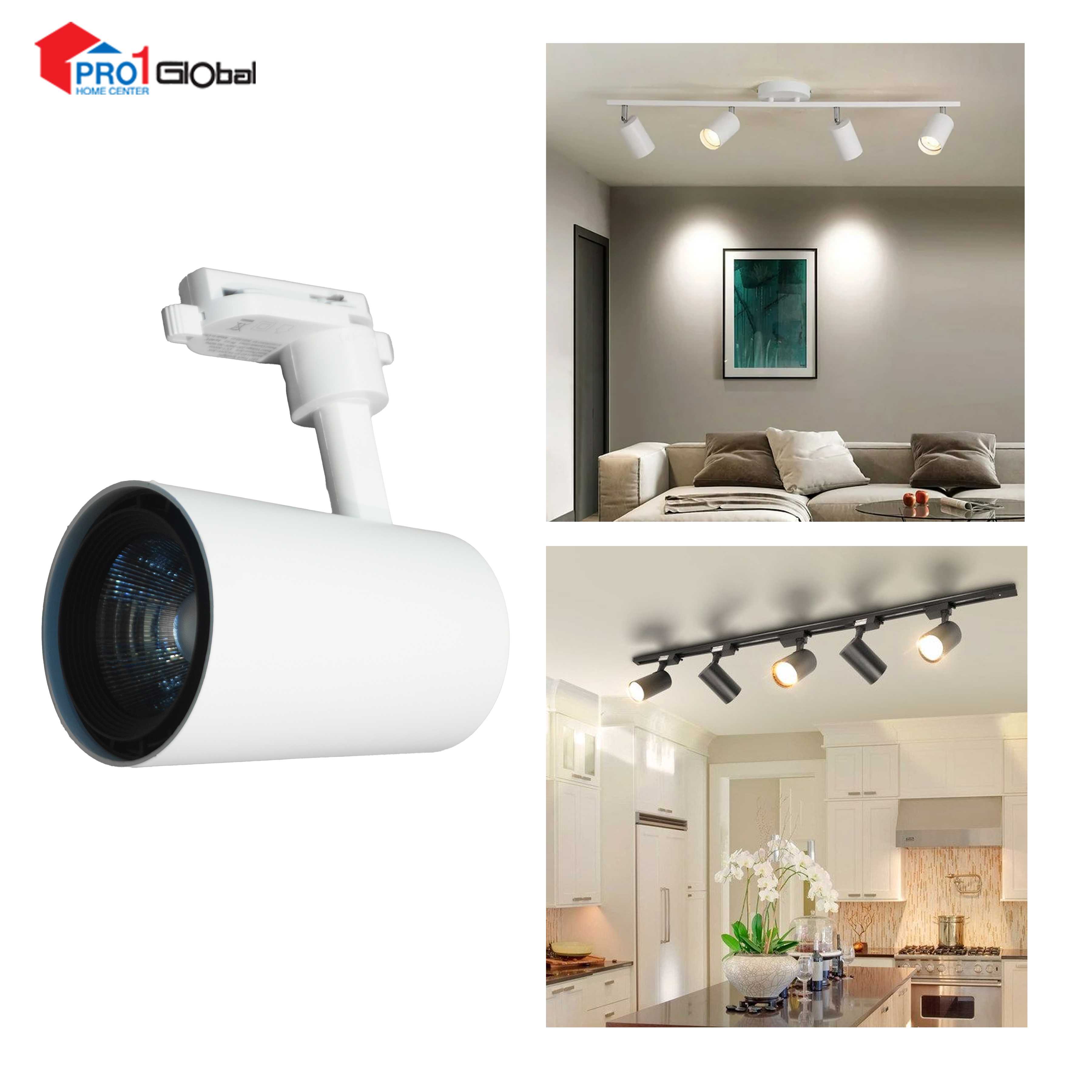 OPPLE-LEDSpot TR-U3 T2 30W-3000K-WH-GP (need Track Bar)