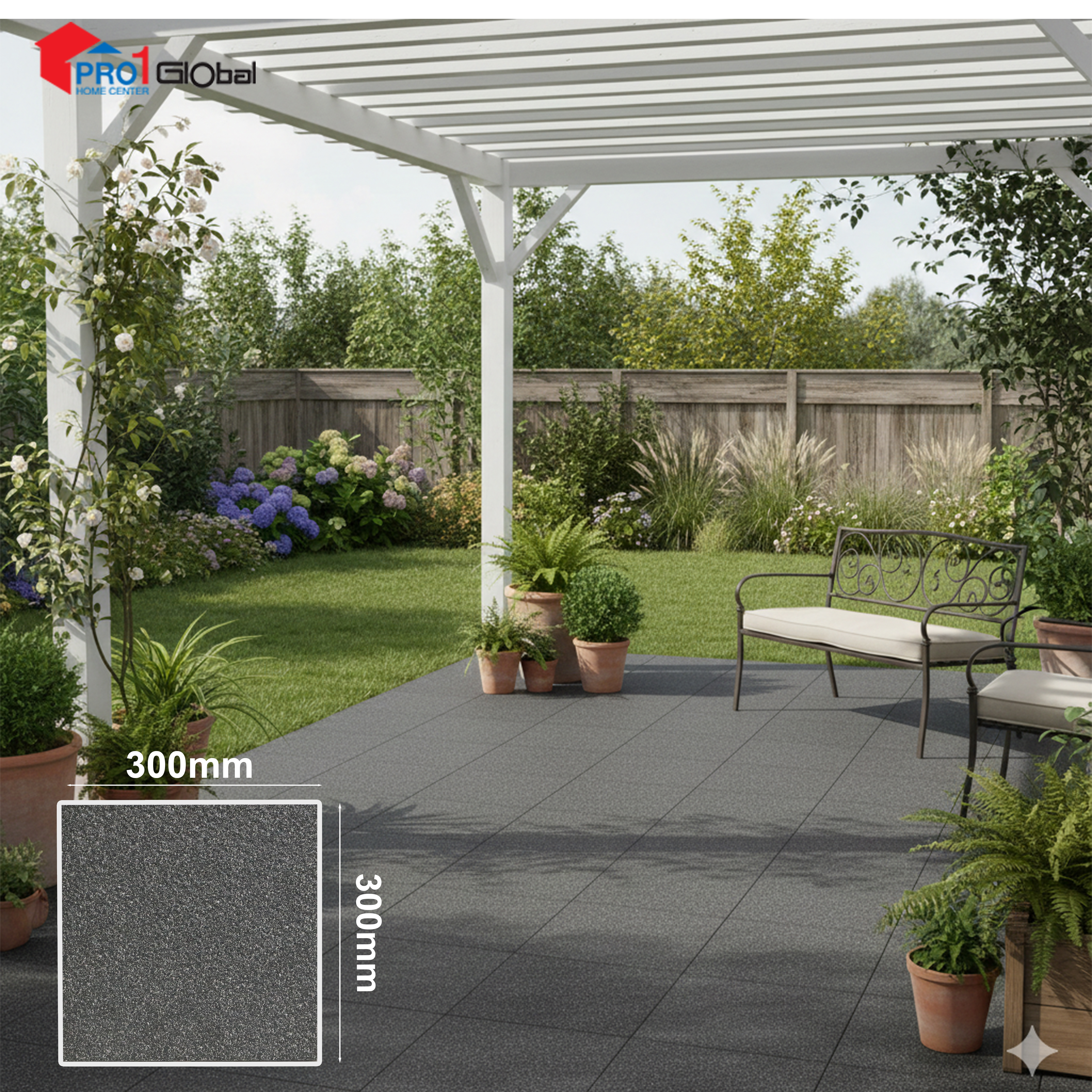 Duro Glazed Porcelain 3605 ( Matt) (300X300)mm