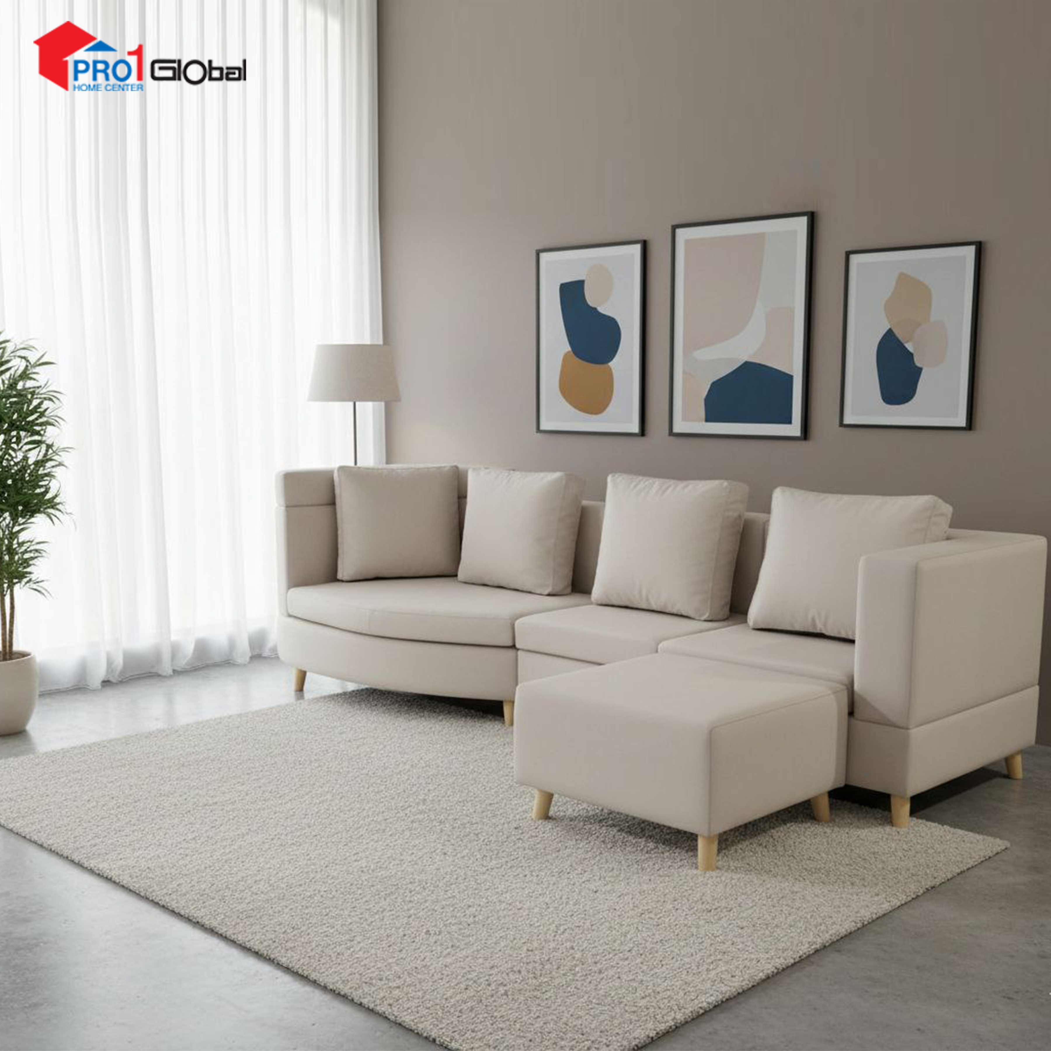 SH MMF Sofa 91SF-RM 736 (L Shape)