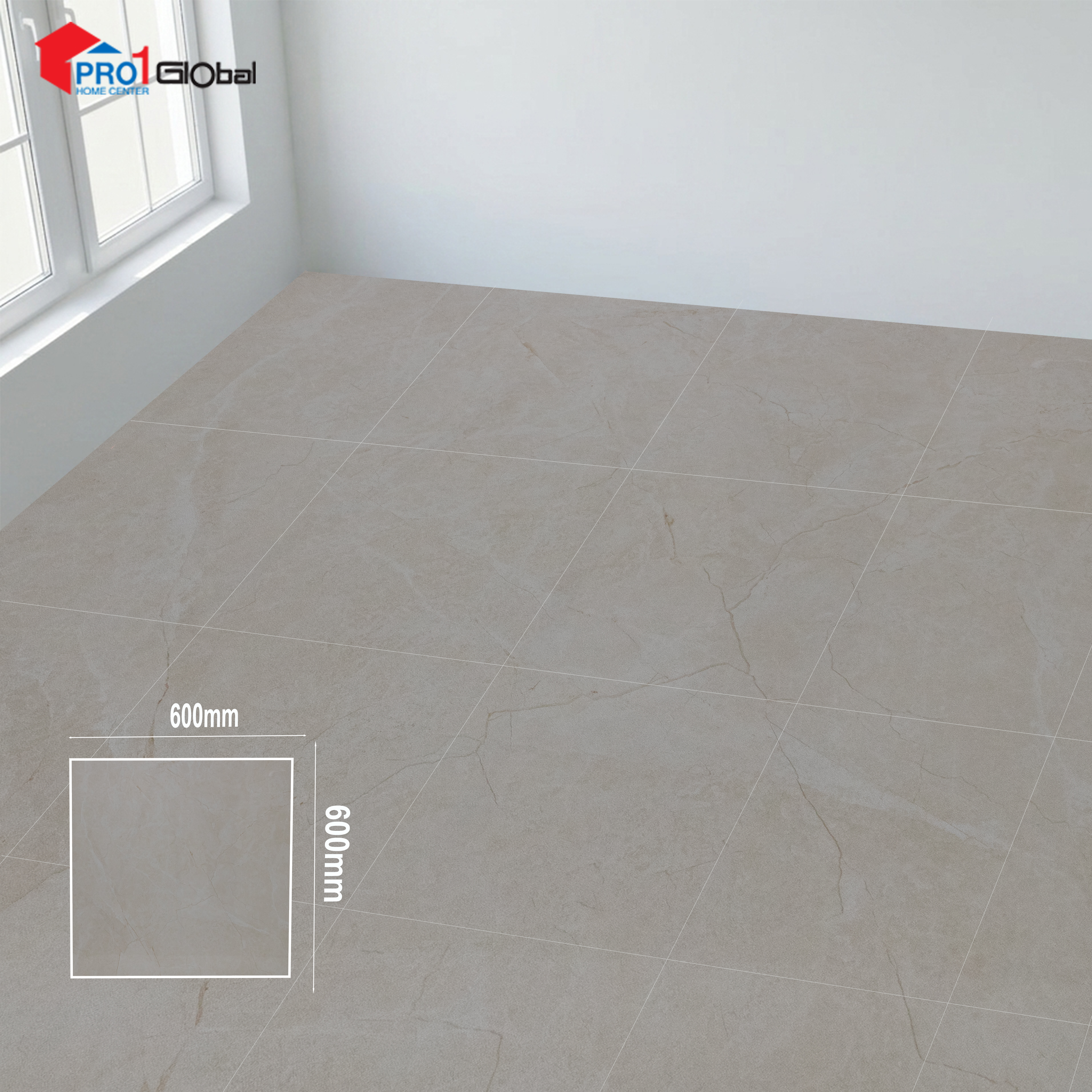 Happy House Glazed Porcelain 136T(600x600)mm (POL)